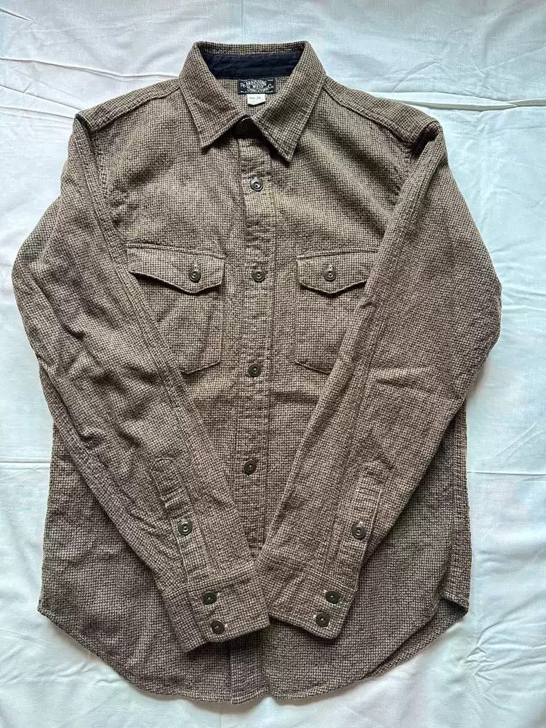 image of Freewheelers Wool Shirt in Brown, Men's (Size Medium)
