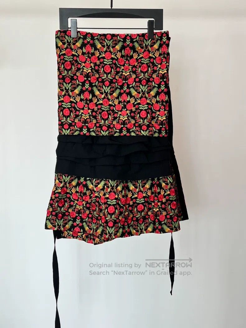 Comme des Garcons Comme des Garcons size S Embroidered Pleated Skirt Size 23" - 1 Thumbnail