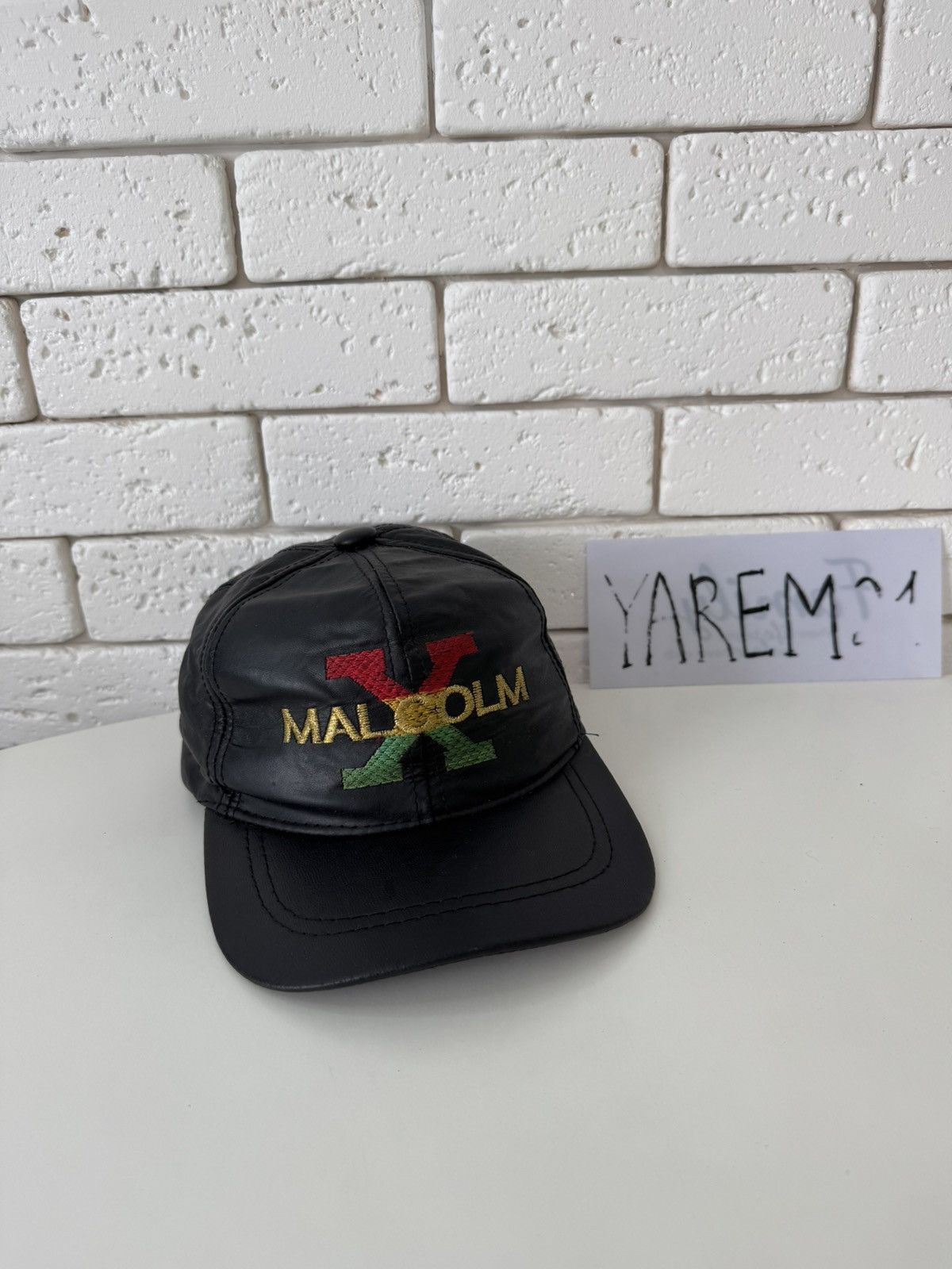 Malcolm X made in USA vintage cap hat