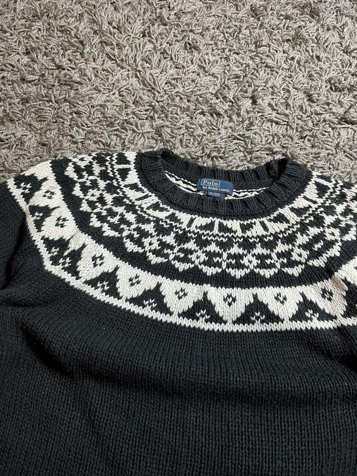 Polo Ralph Lauren RALPH LAUREN VINTAGE KNITTED AZTEC SWEATSHIRT Size US S / EU 44-46 / 1 - 2 Thumbnail