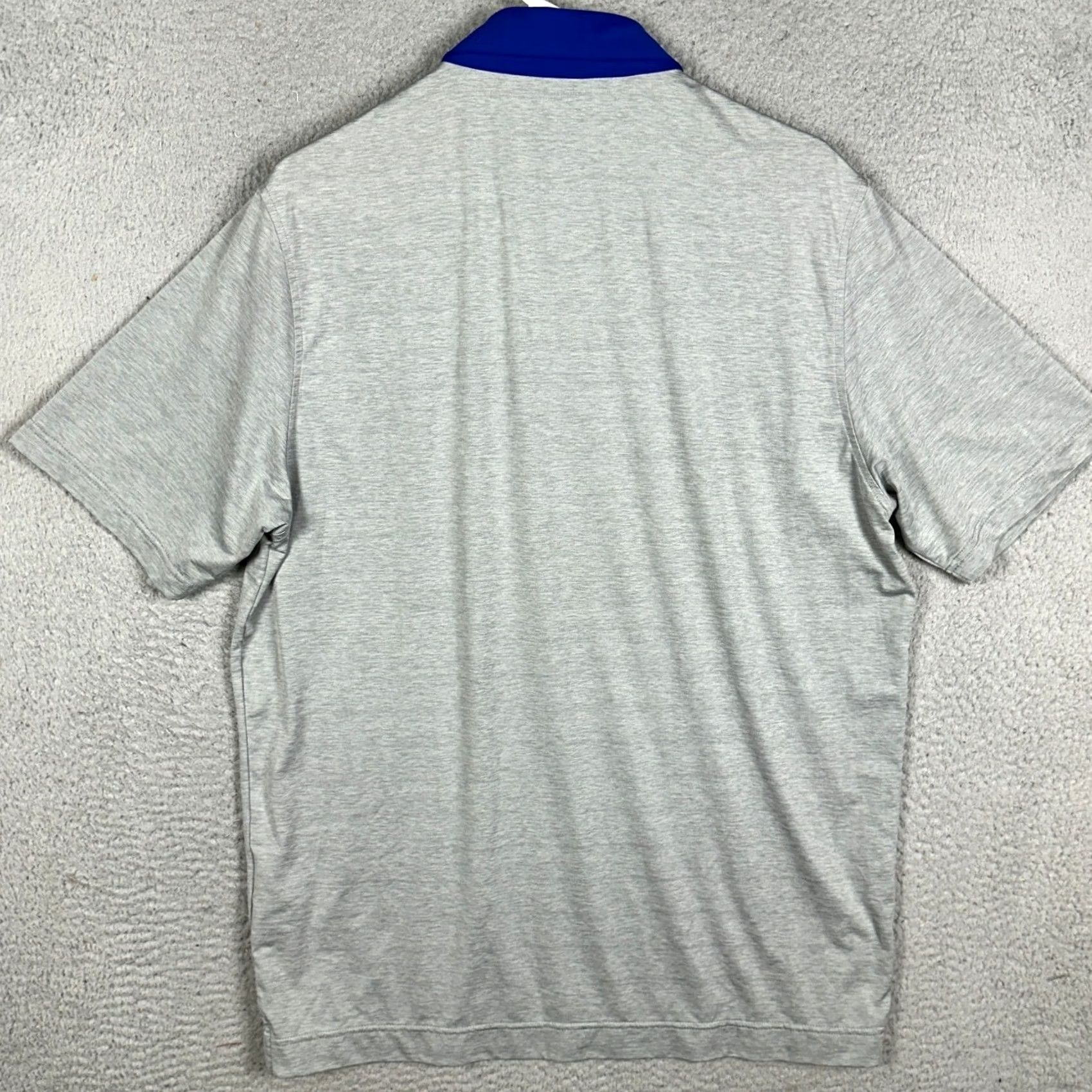 Vintage USAG Polo Shirt Mens L Gray Heather Performance Stretch Short Sleeve Golf Rugby EUC Size US L / EU 52-54 / 3 - 2 Thumbnail