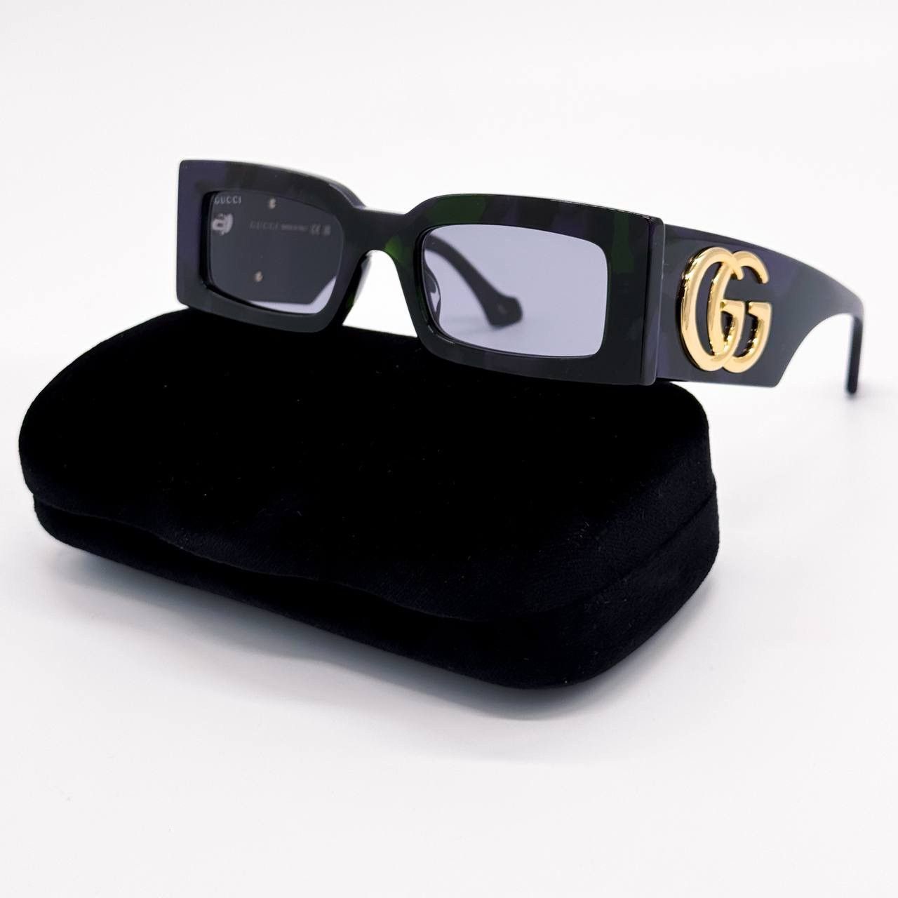 NEW GUCCI GG1425S 003 SQUARE HAVANA PURPLE WOMEN SUNGLASSES