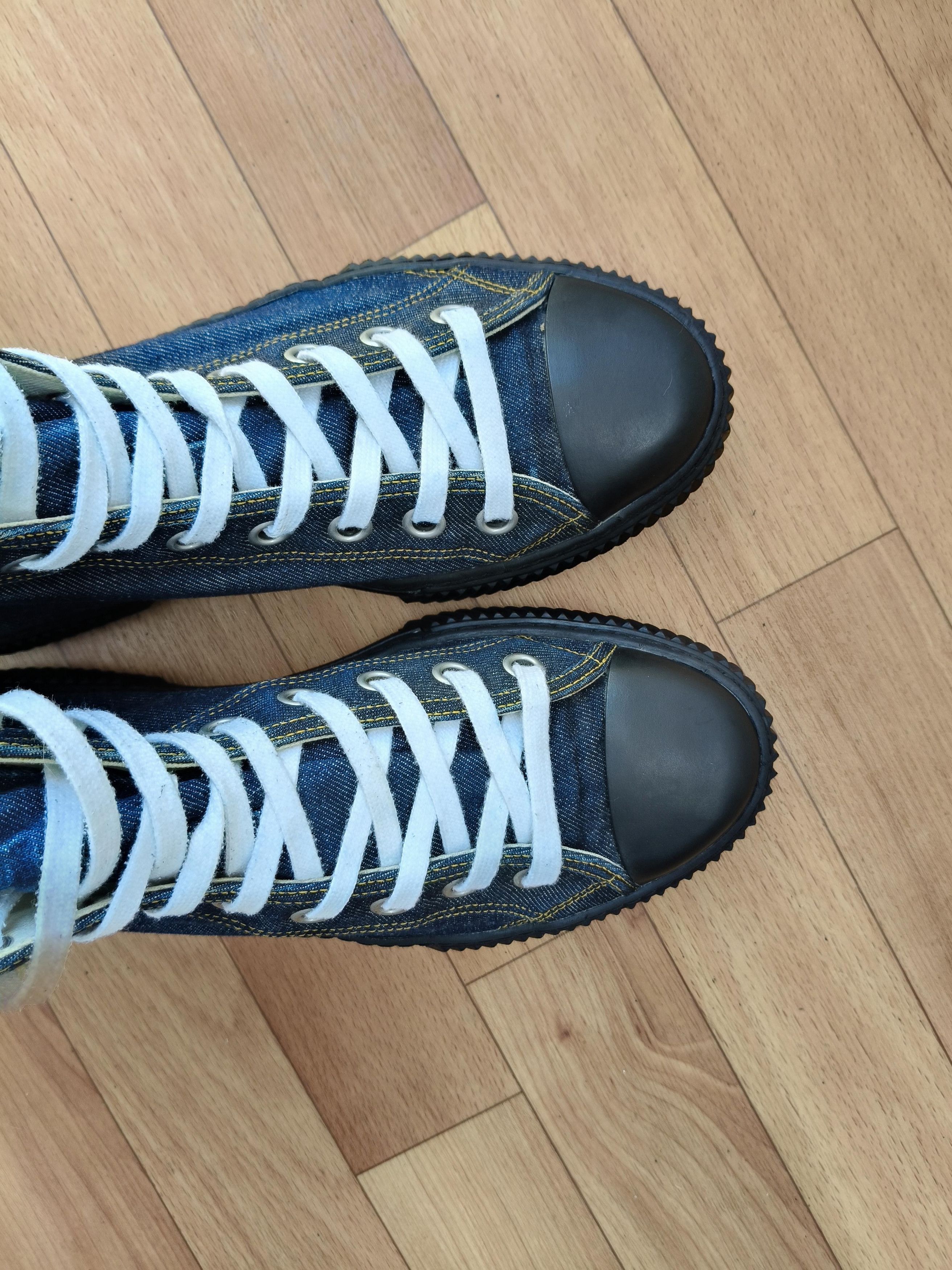 Prada Prada rare stratus high top blue canvas sneakers Size US 8.5 / EU 41-42 - 6 Thumbnail