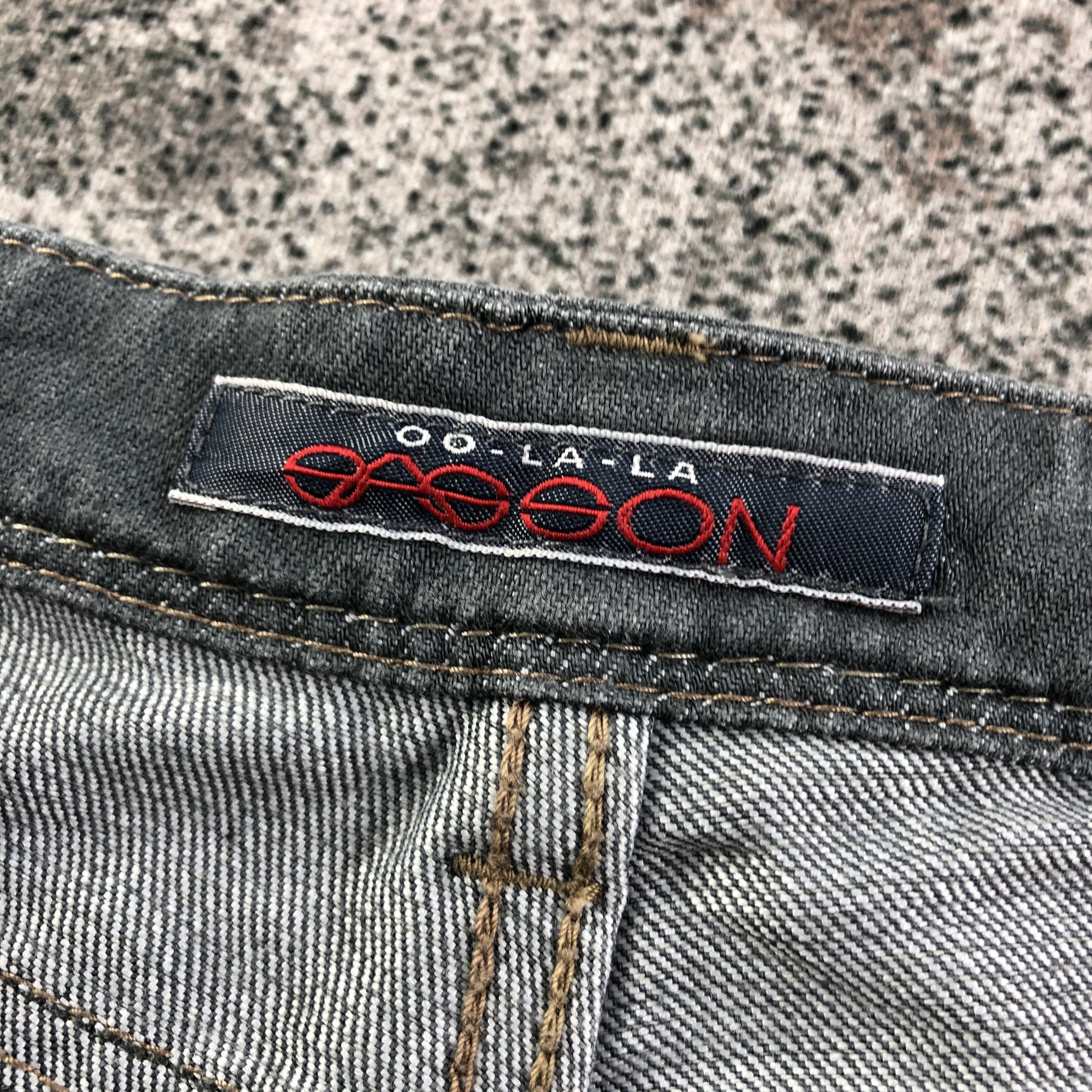 Japanese Brand OO LA LA Jeans Blue Flare Denim KJ1571 Size 29" - 8 Thumbnail