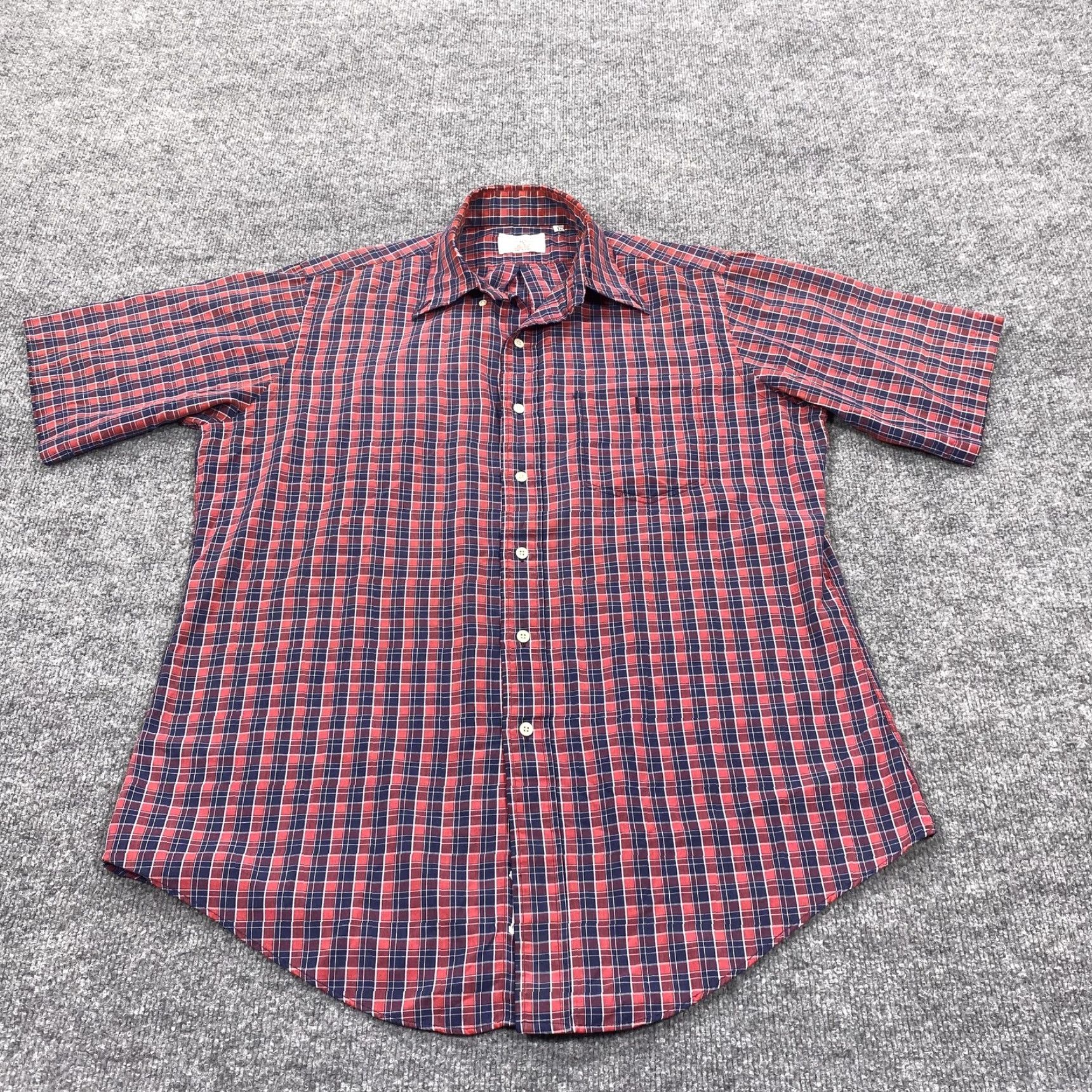 Vintage VINTAGE Gitman Bros. Shirt Mens L Red Plaid Short Sleeve Button-Up Shirt Size US L / EU 52-54 / 3 - 2 Thumbnail