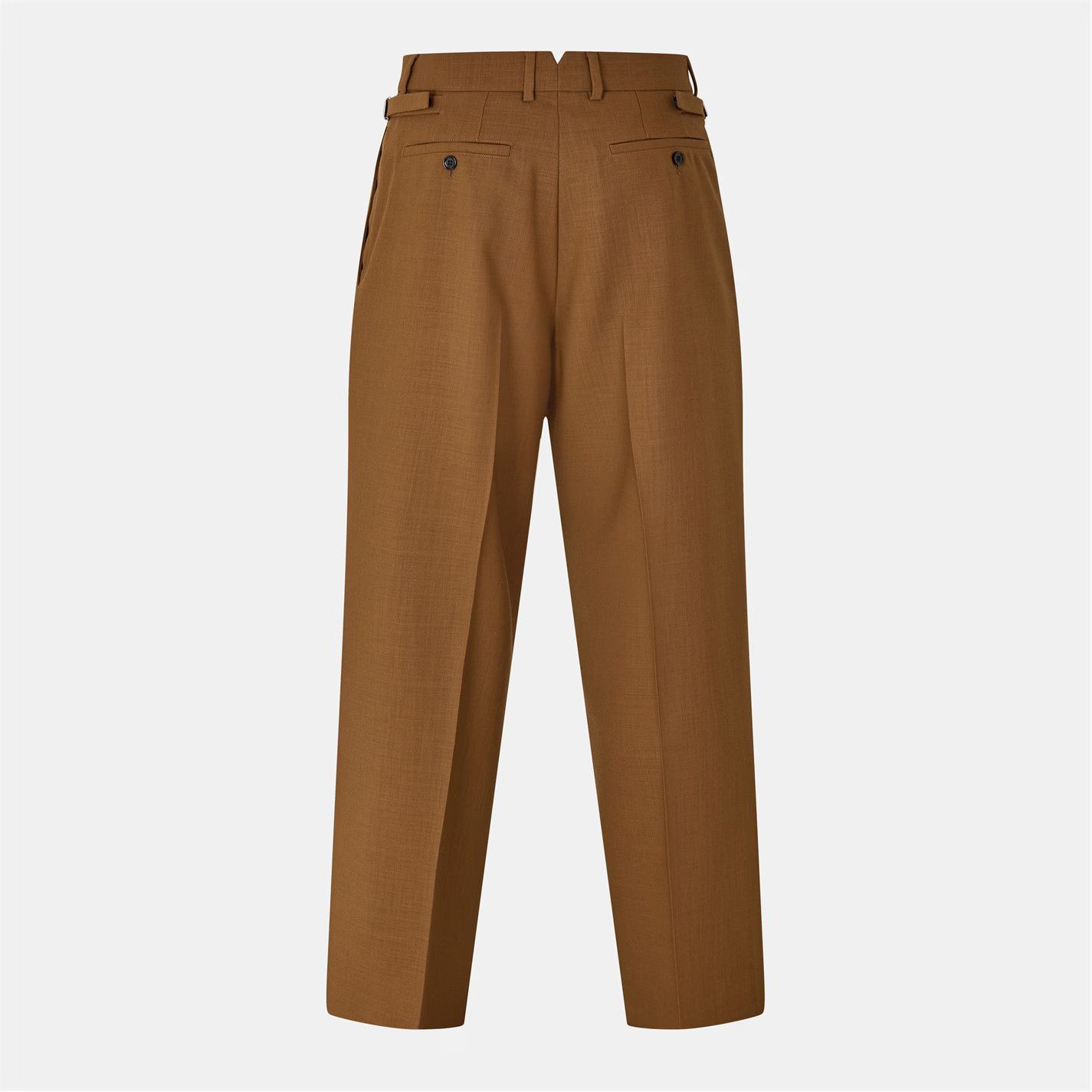 AMI o1g2r1mq0326 Straight Leg Trousers in Noisette Size US 32 / EU 48 - 2 Thumbnail