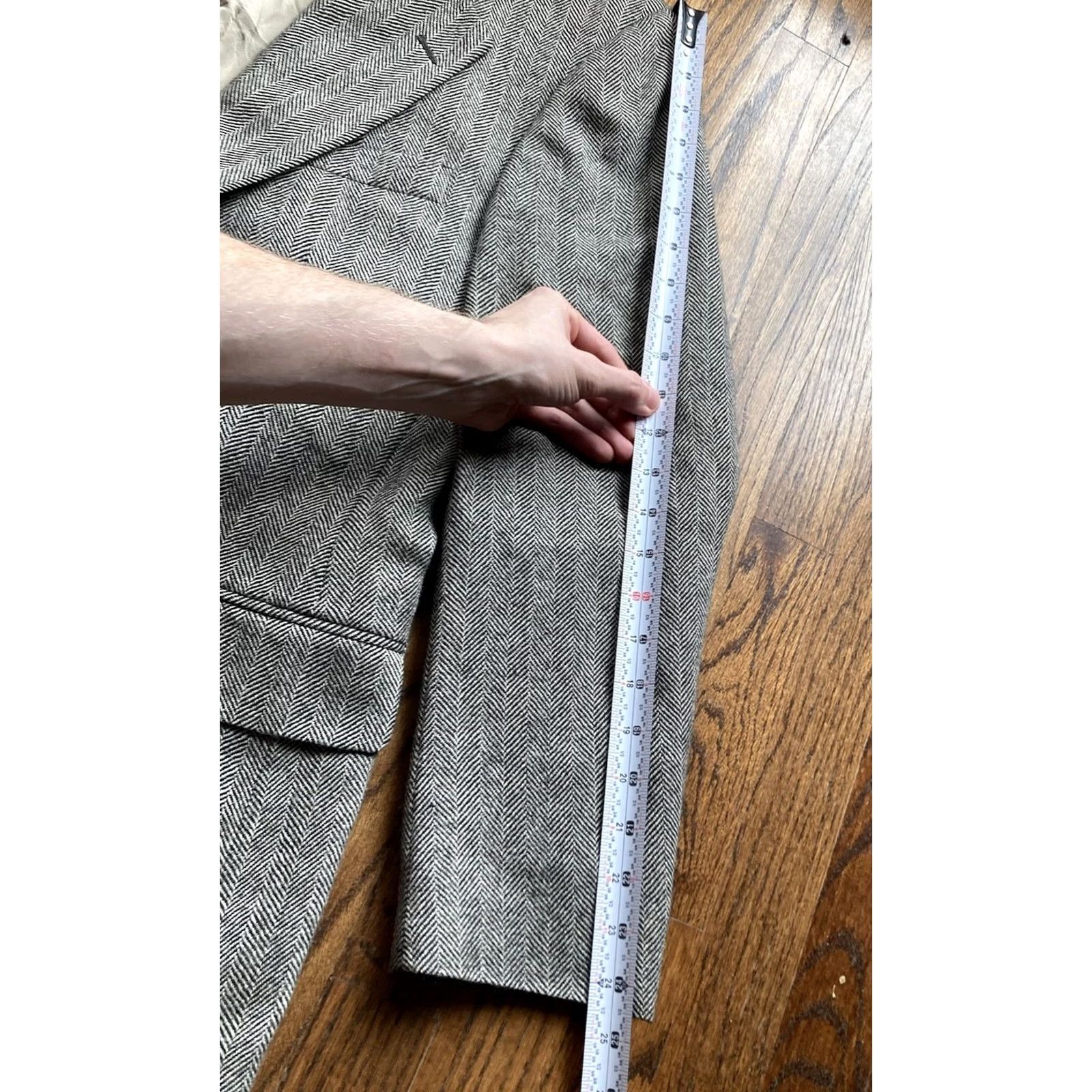 Polo Ralph Lauren VINTAGE Polo Ralph Lauren Blazer Mens 42 Wool Herringbone Gray Size US XL / EU 56 / 4 - 5 Thumbnail