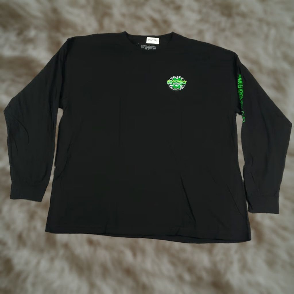 Vintage Pelagic Long Sleeve T-Shirt Men's 2XL Black Palm Beach Shamrock Graphic Size US XXL / EU 58 / 5 - 1 Thumbnail
