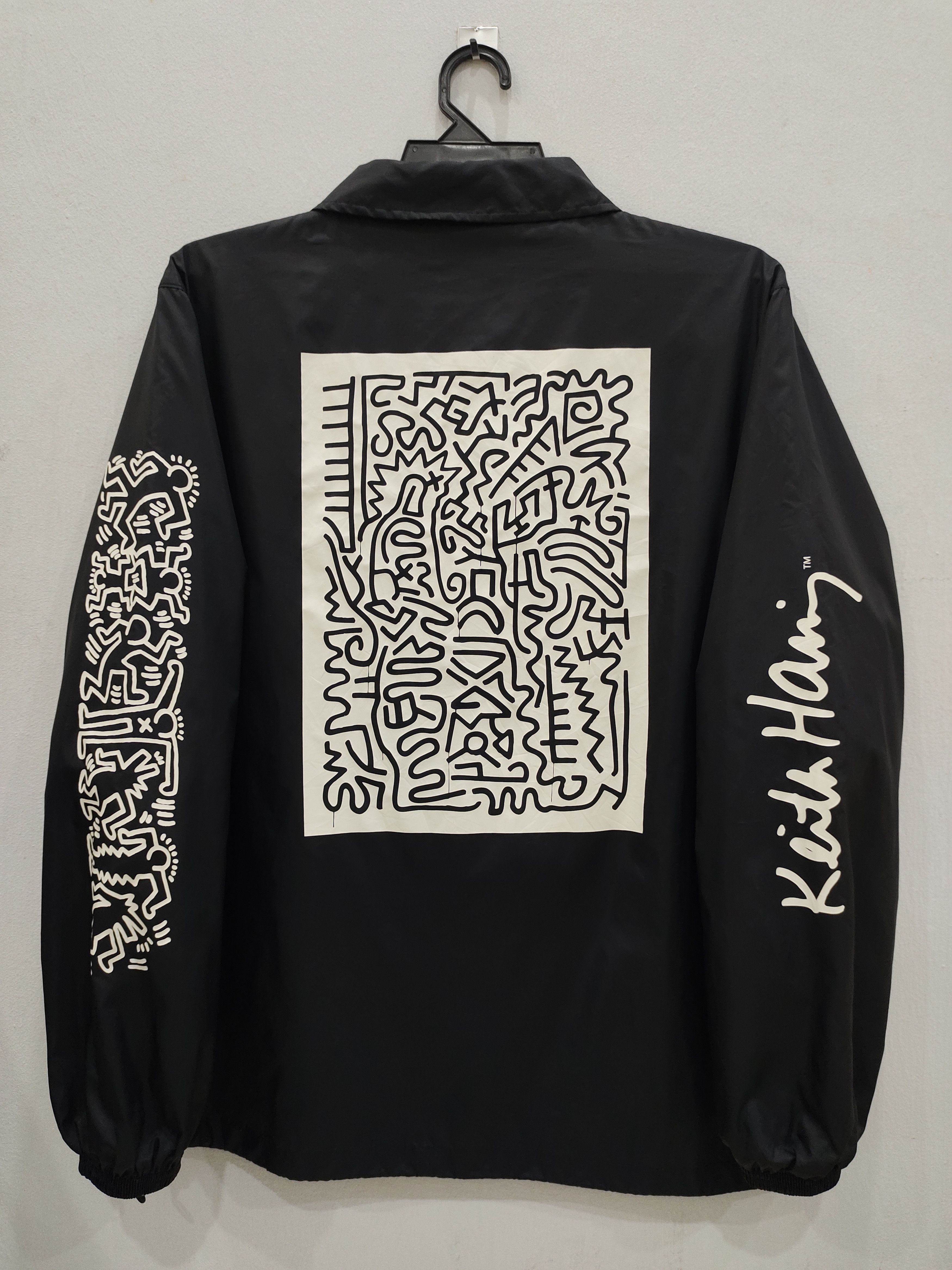 Designer × Keith Haring Keith Haring x Ships Jet Blue Coach Jacket Size US L / EU 52-54 / 3 - 1 Thumbnail