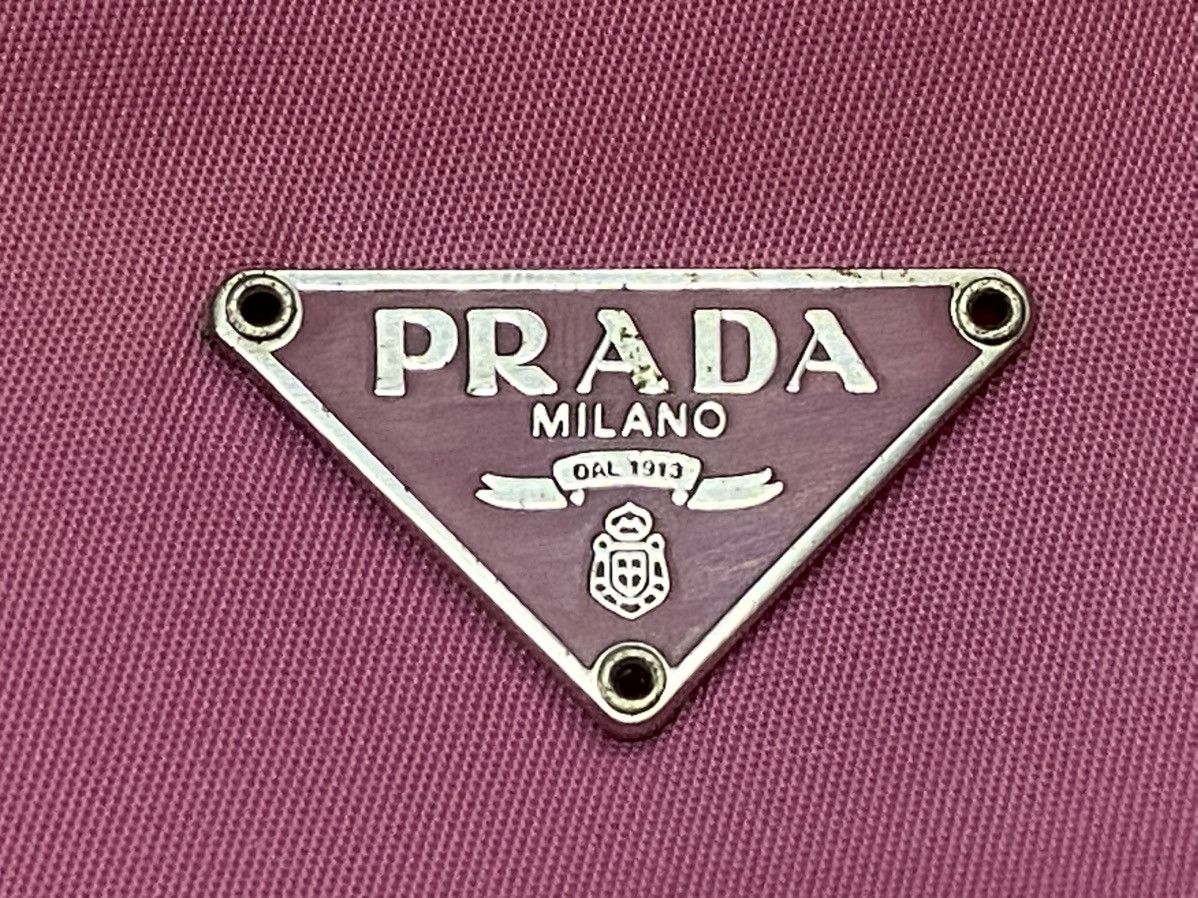 Prada Vintage Prada Tessuto Nylon Mini Hobo Shoulder Bag Size ONE SIZE - 8 Thumbnail