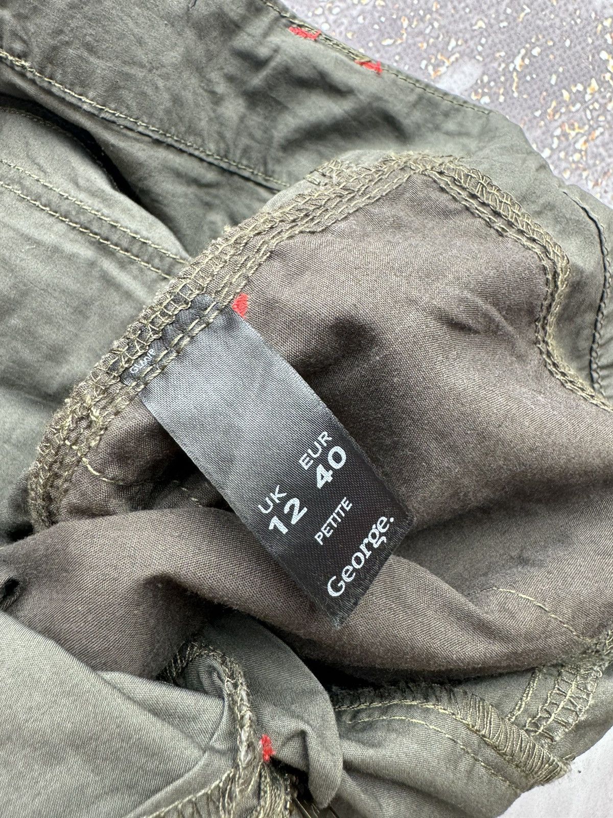 Japanese Brand Vintage Cargo Multi Pocket Mini Skirt Size 30" / US 8 / IT 44 - 6 Thumbnail