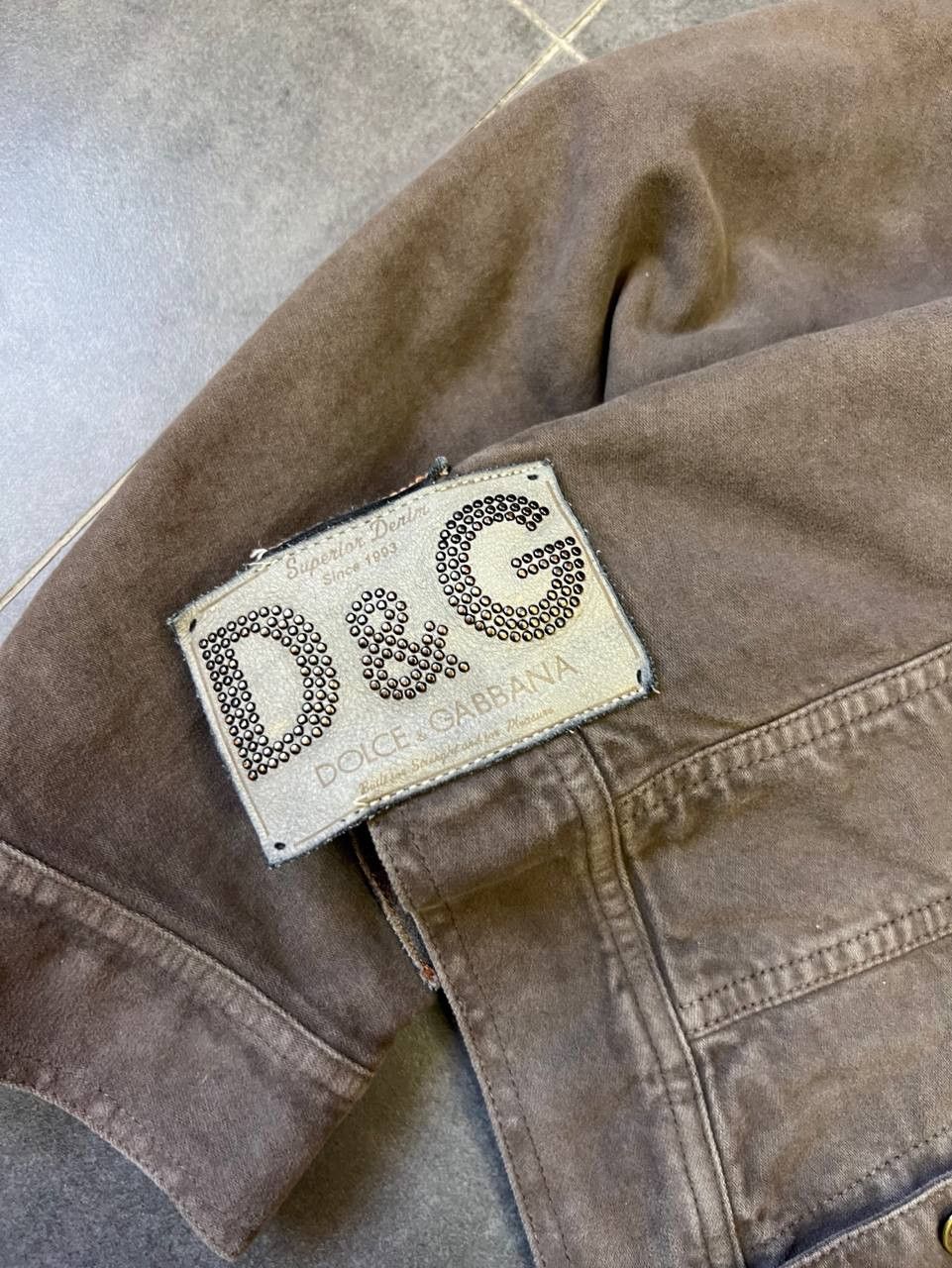 Dolce & Gabbana AW2003 Dolce & Gabbana Archive Tags Denim Jacket Size US L / EU 52-54 / 3 - 6 Thumbnail