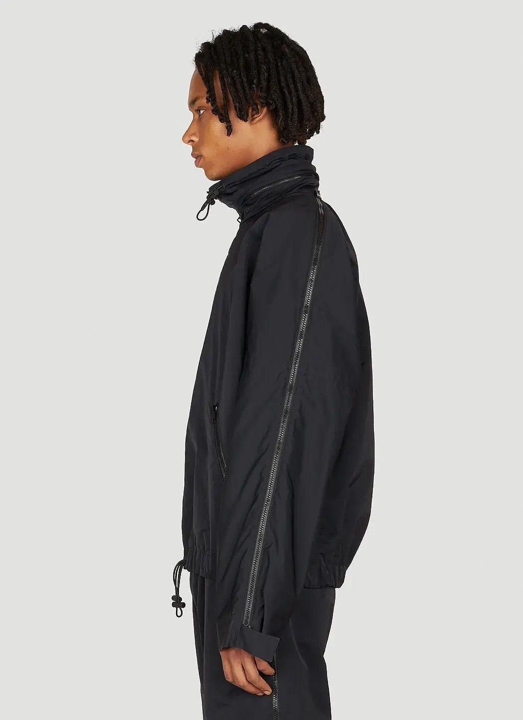 Bottega Veneta o1n1vont0125 Contrasting Zipper Tech Nylon Jacket in Black Size US XL / EU 56 / 4 - 3 Thumbnail