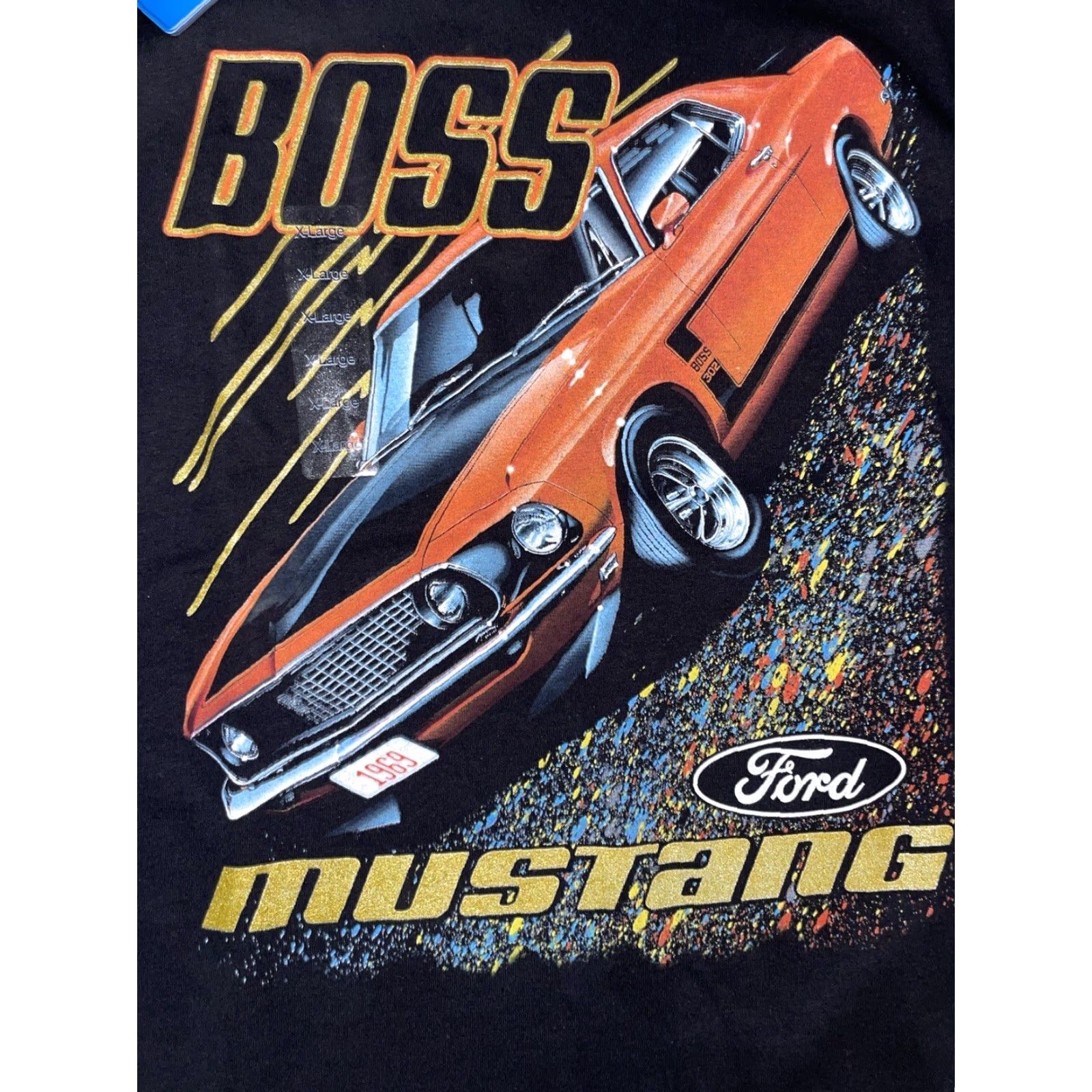 Ford VINTAGE Ford Mustang Boss T-Shirt Black XL Mens BNWT Regular T-Shirt Size US XL / EU 56 / 4 - 2 Thumbnail