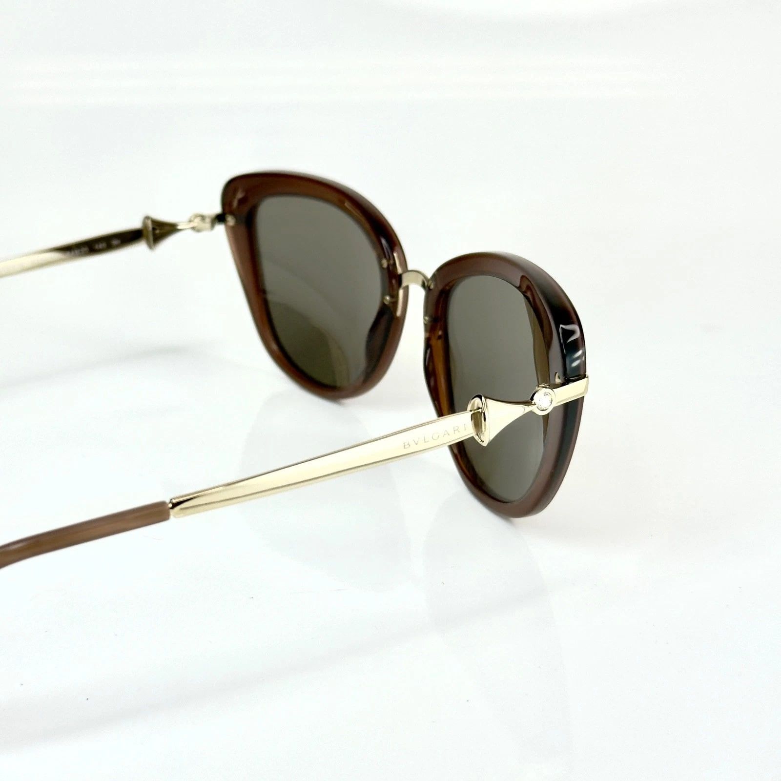 Bvlgari BULGARI BV8193B DIVAS DREAM Brown Beige Fan Sunglasses 8193 Size ONE SIZE - 7 Thumbnail