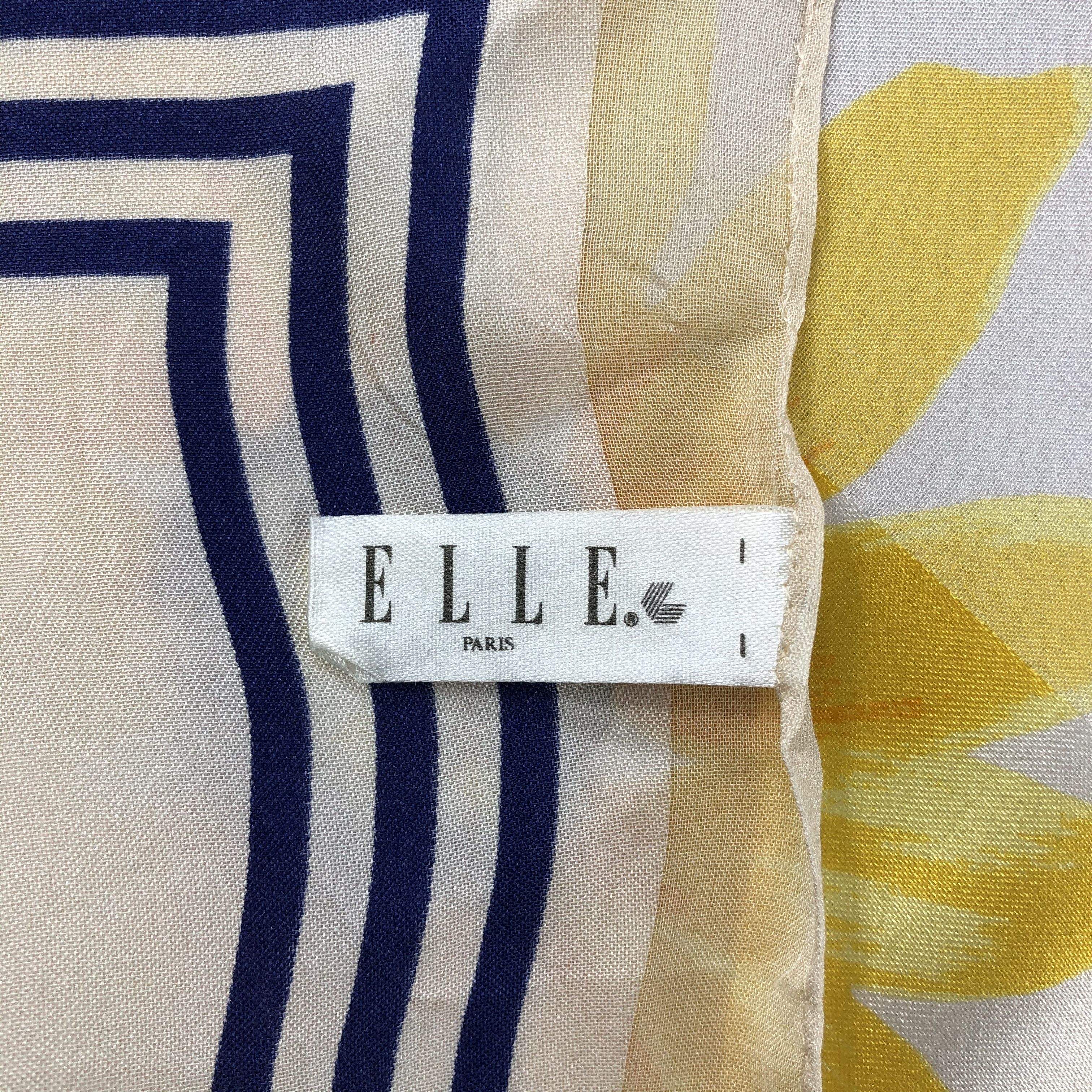 Vintage elle Paris Silk Scarf