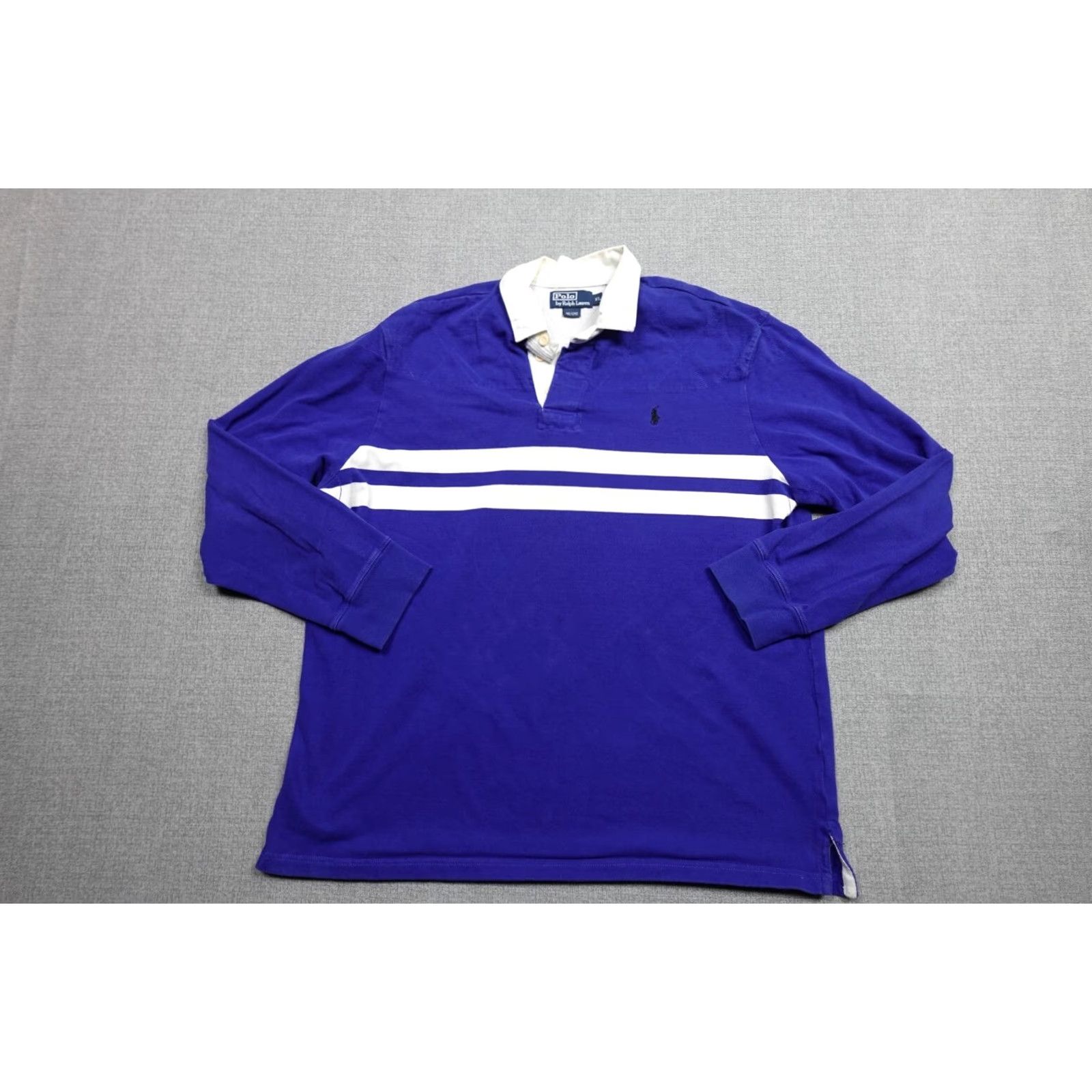 Ralph Lauren Ralph Lauren Polo Rugby Polo Mens XL Blue Quilted Striped Polo Polo Ralph Lauren Rugby Polo Mens XL Blue Quilted Striped Retro Socks? Size US XL / EU 56 / 4 - 5 Thumbnail