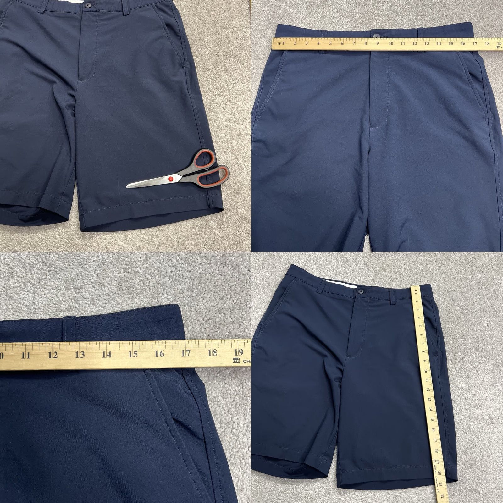 Footjoy FootJoy Golf Shorts Men 34x10 Blue FJ Athletic Stretch Performance Flat Front Casual Workwear Shirt/Shorts Size US 34 / EU 50 - 8 Thumbnail