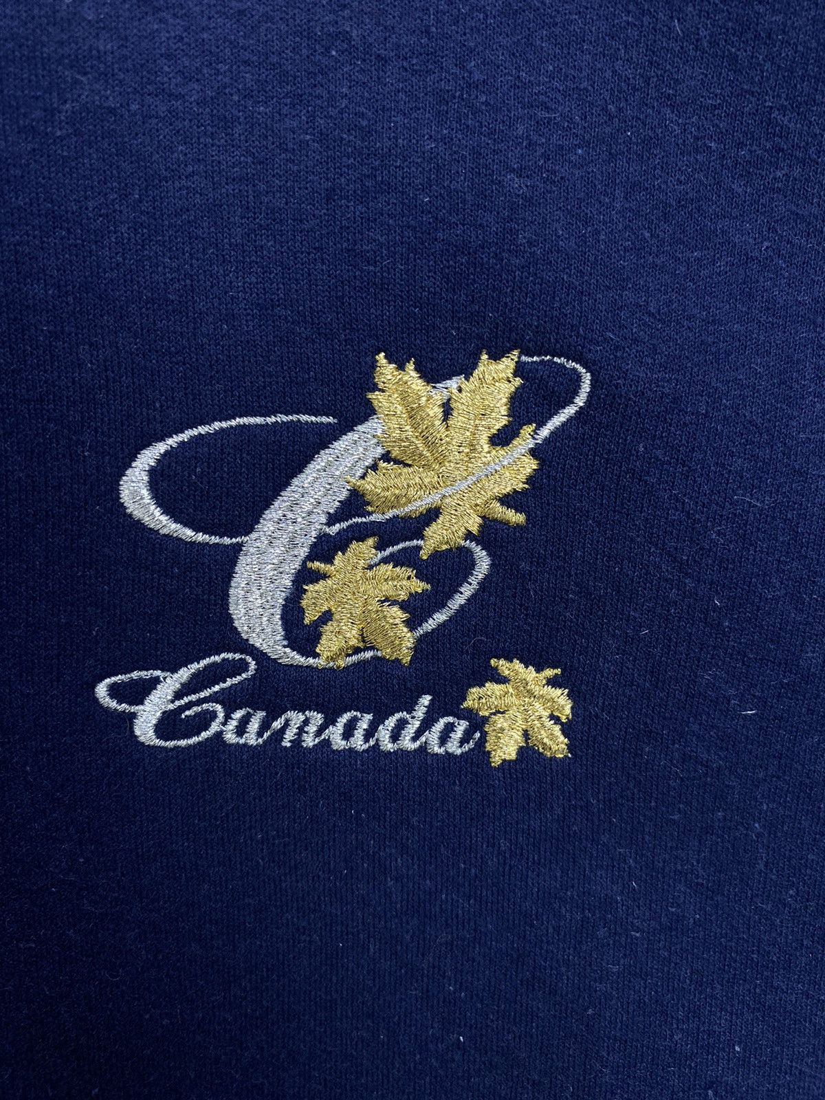 Vintage Canada Sweatshirt Made In Canada Blue Size S Fits L