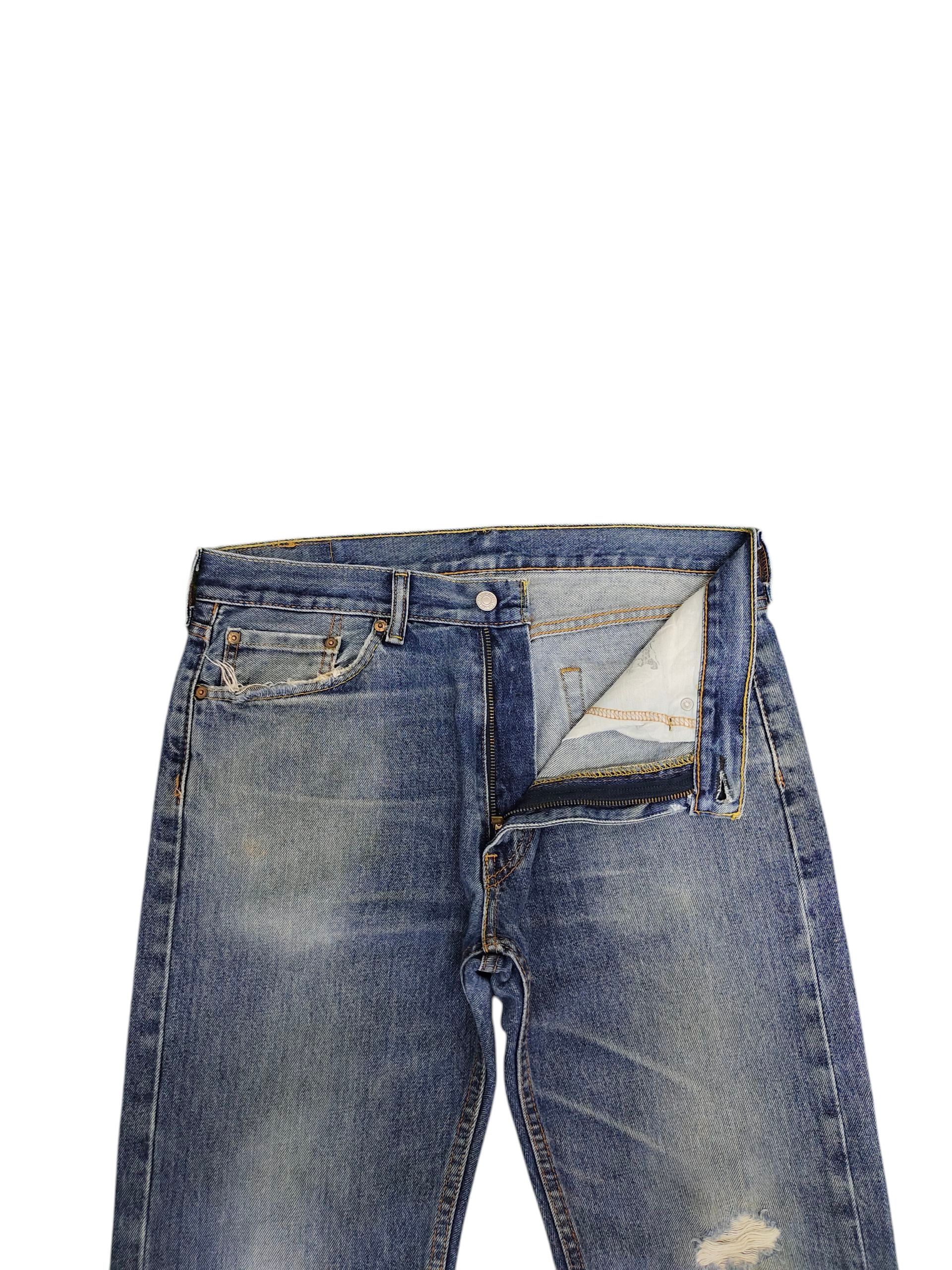 Kapital Vintage Levis 505 Sand Wash Clawmark Distress Denim Jeans Size US 33 - 7 Thumbnail
