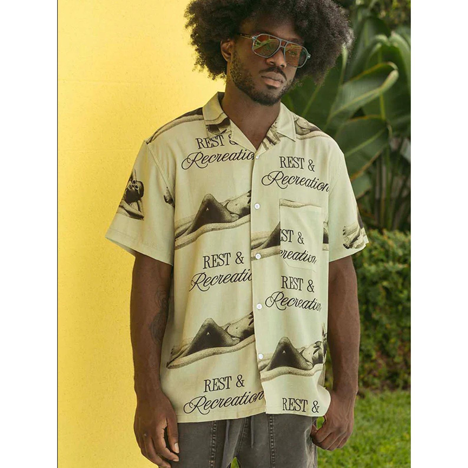 Other Duvin Recreation Buttonup Pale Olive Size M NWT Camp Collar Size US M / EU 48-50 / 2 - 7 Thumbnail