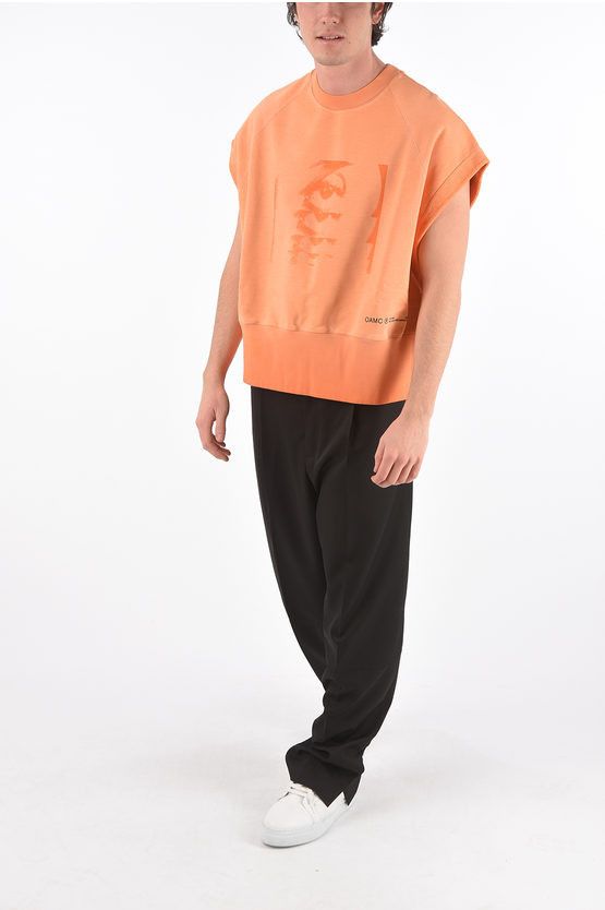 o1y0225 Logo Crewneck Sweatshirt in Orange