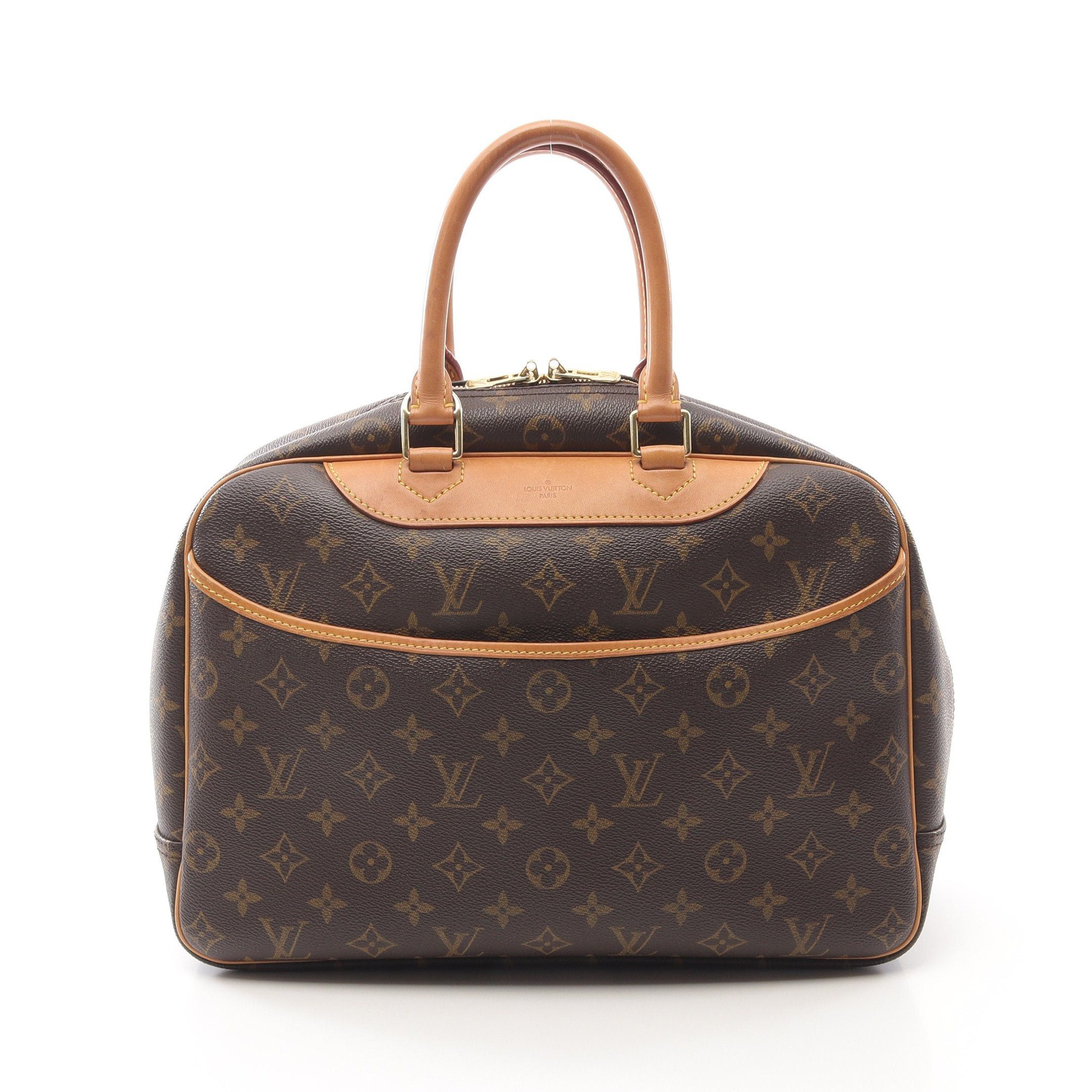 Louis Vuitton Louis Vuitton Deauville Bowling Vanity Monogram Handbag Leather Brown Size ONE SIZE - 1 Thumbnail