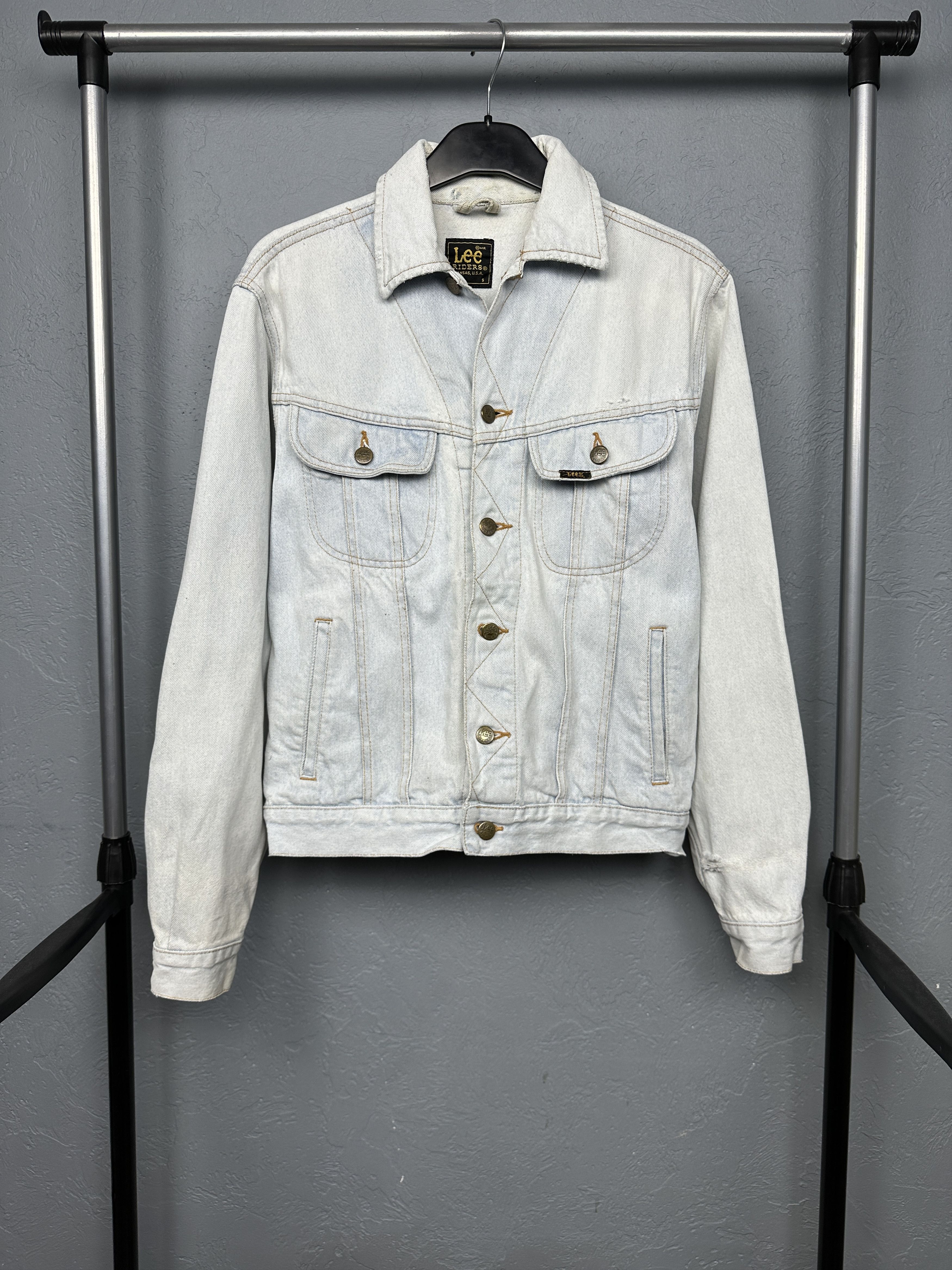 Lee Lee Rider 90s Vintage Mens Denim Jacket Size US S / EU 44-46 / 1 - 1 Thumbnail