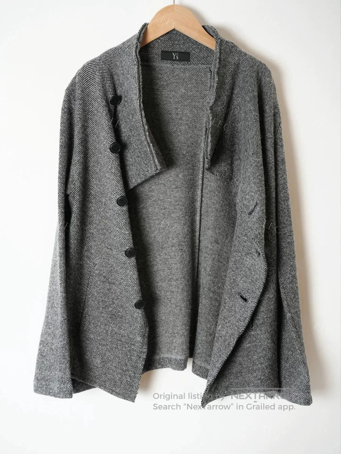 Yohji Yamamoto Yohji Yamamoto Gray Wool Jacket. Size US M / EU 48-50 / 2 - 4 Thumbnail