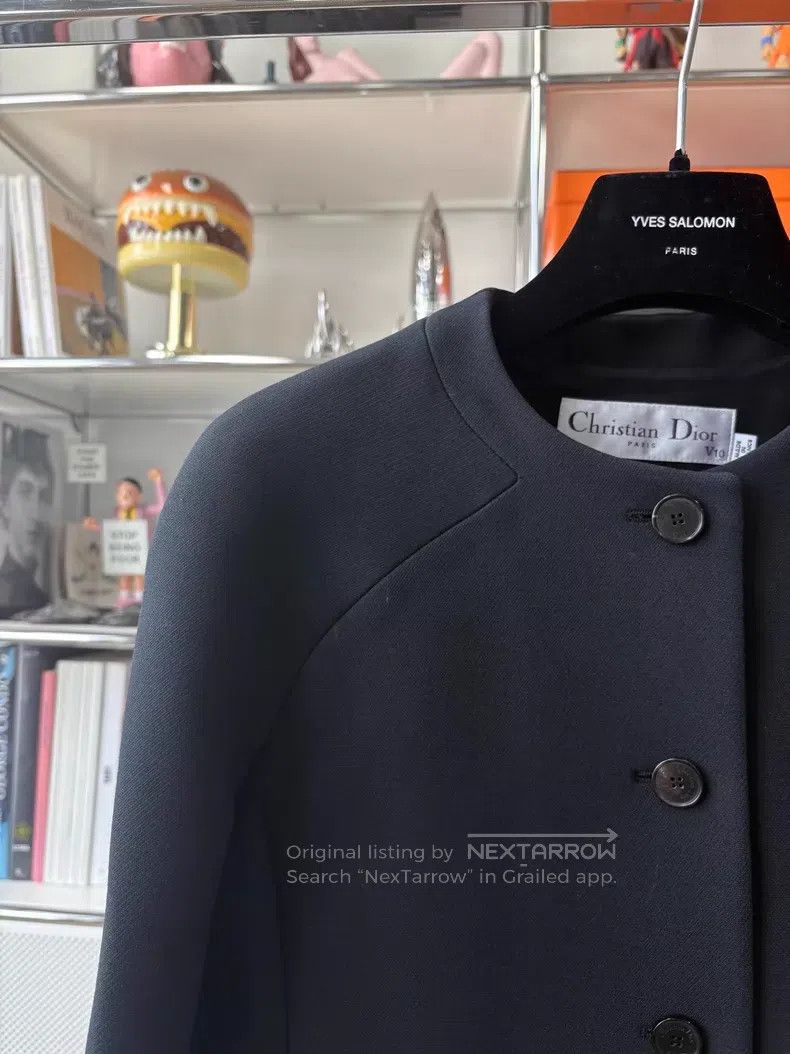 Dior Dior Show black wool silk round collar simple temperament Size XXS / US 00 / IT 34 - 2 Thumbnail
