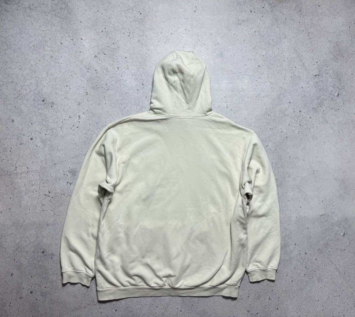 Nike Nike Athletic Vintage Beige Hoodie Swoosh Drill Vintage Y2K Size US XL / EU 56 / 4 - 8 Thumbnail