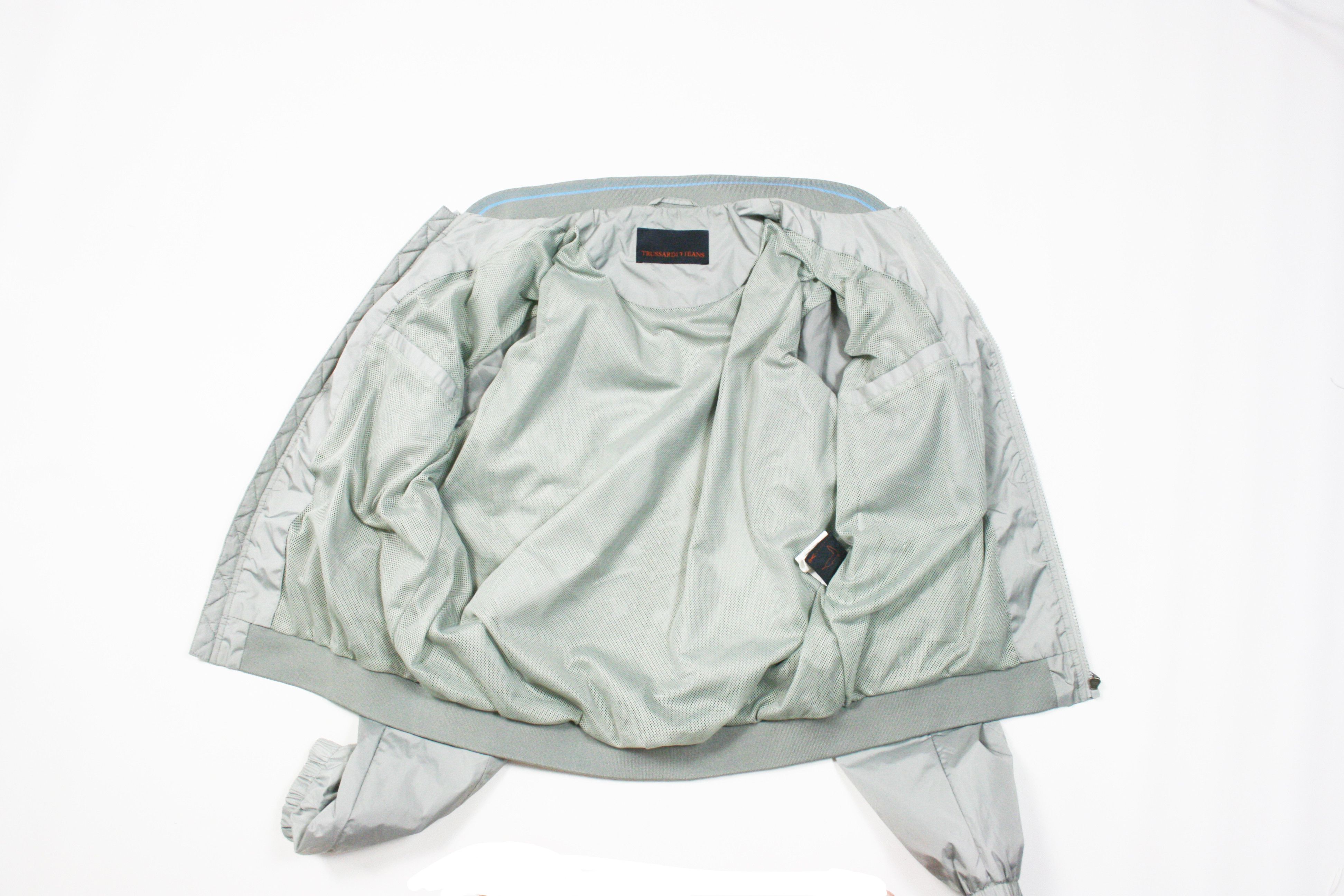 Trussardi Big Logo Bomber Jacket Size US L / EU 52-54 / 3 - 10 Thumbnail