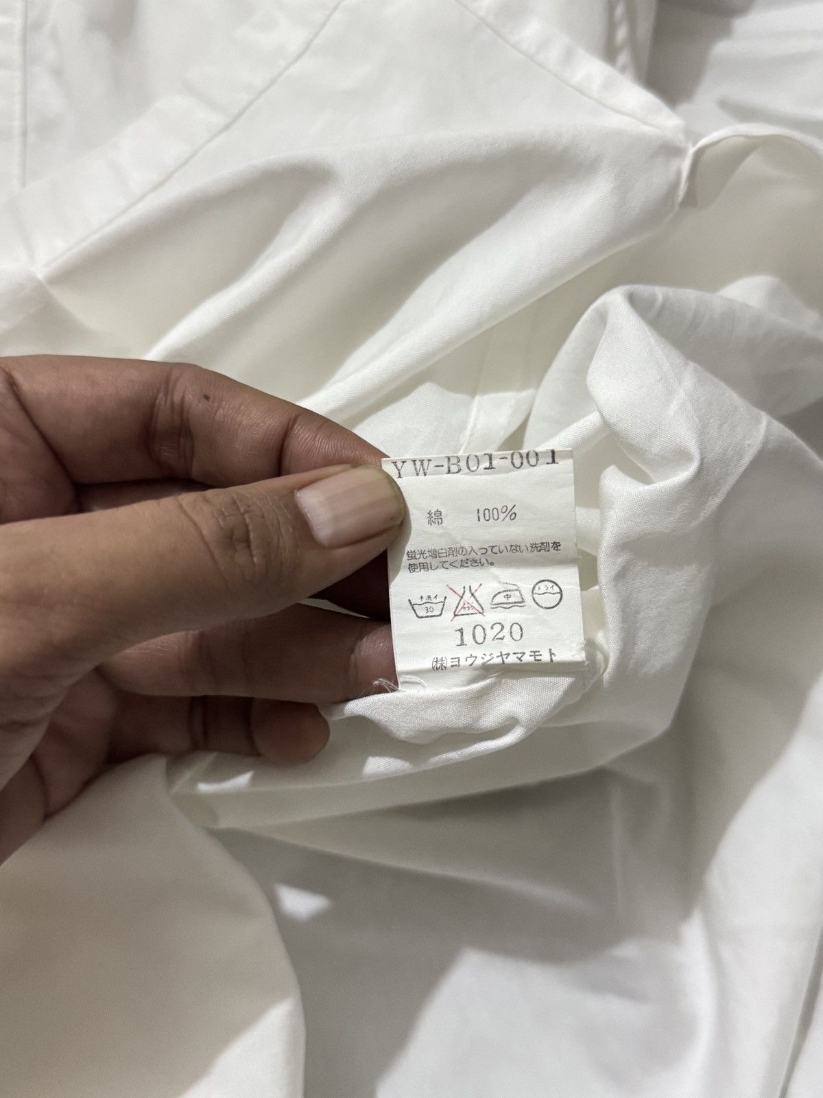 Yohji Yamamoto Y's Yohji Yamamoto Pullover White Shirt Size US L / EU 52-54 / 3 - 7 Thumbnail