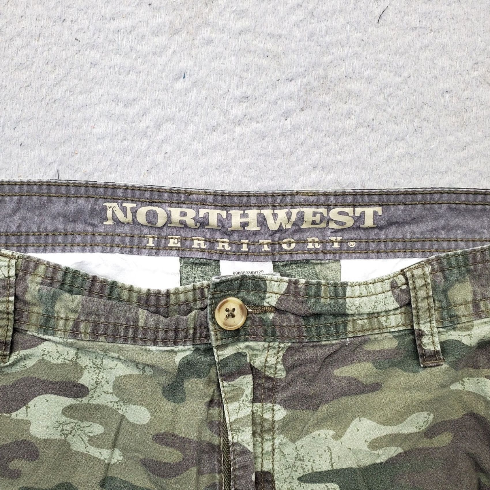 Vintage Northwest Territory Cargo Shorts Mens 42 Multi Camouflage Cotton Utility Pocket Shirt Size US 42 / EU 58 - 6 Thumbnail