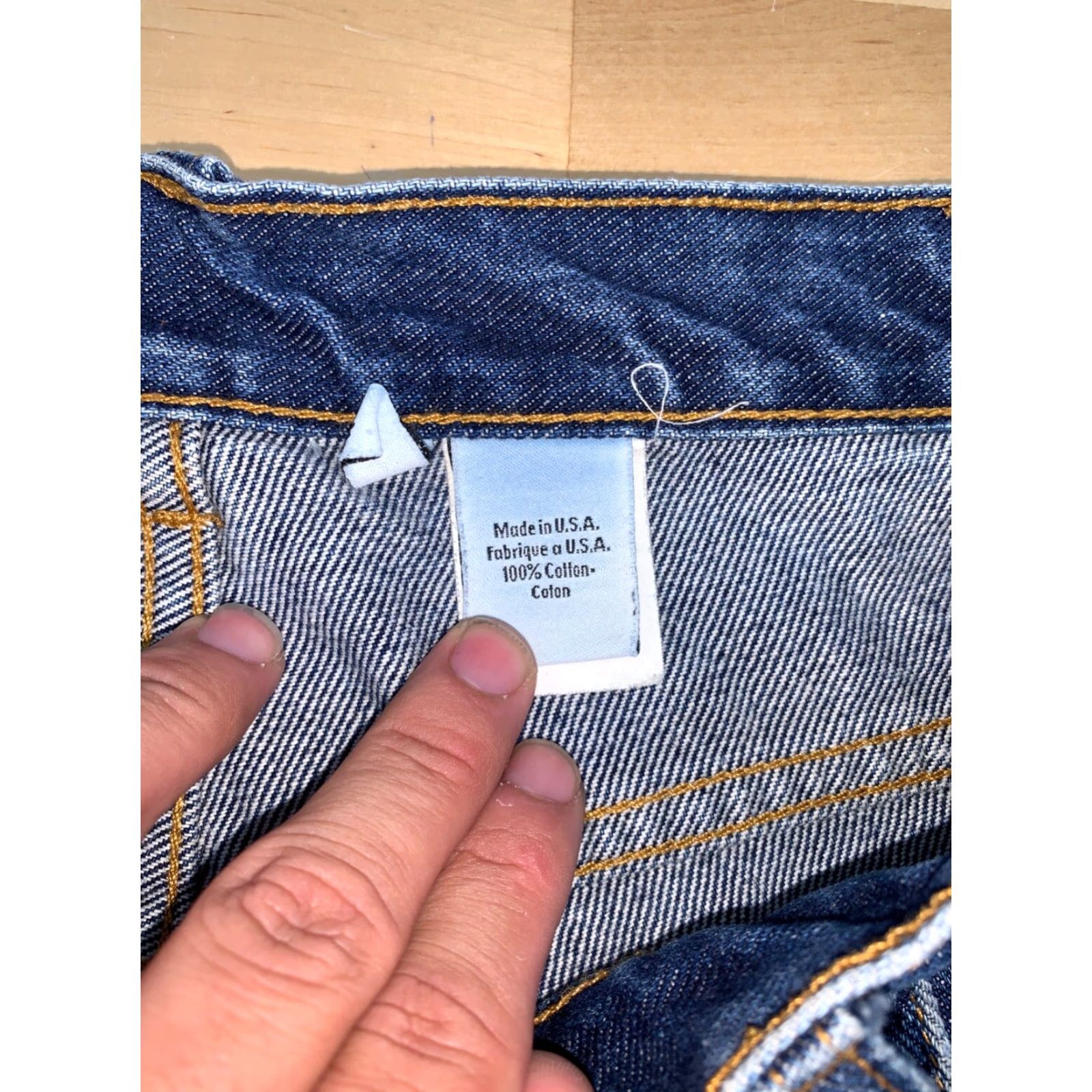 Calvin Klein VINTAGE Calvin Klein Denim Jeans Mens 40x26 Medium Wash Blue USA Jeans Men 40 26 Straight Blue USA Mens Size US 40 / EU 56 - 6 Thumbnail