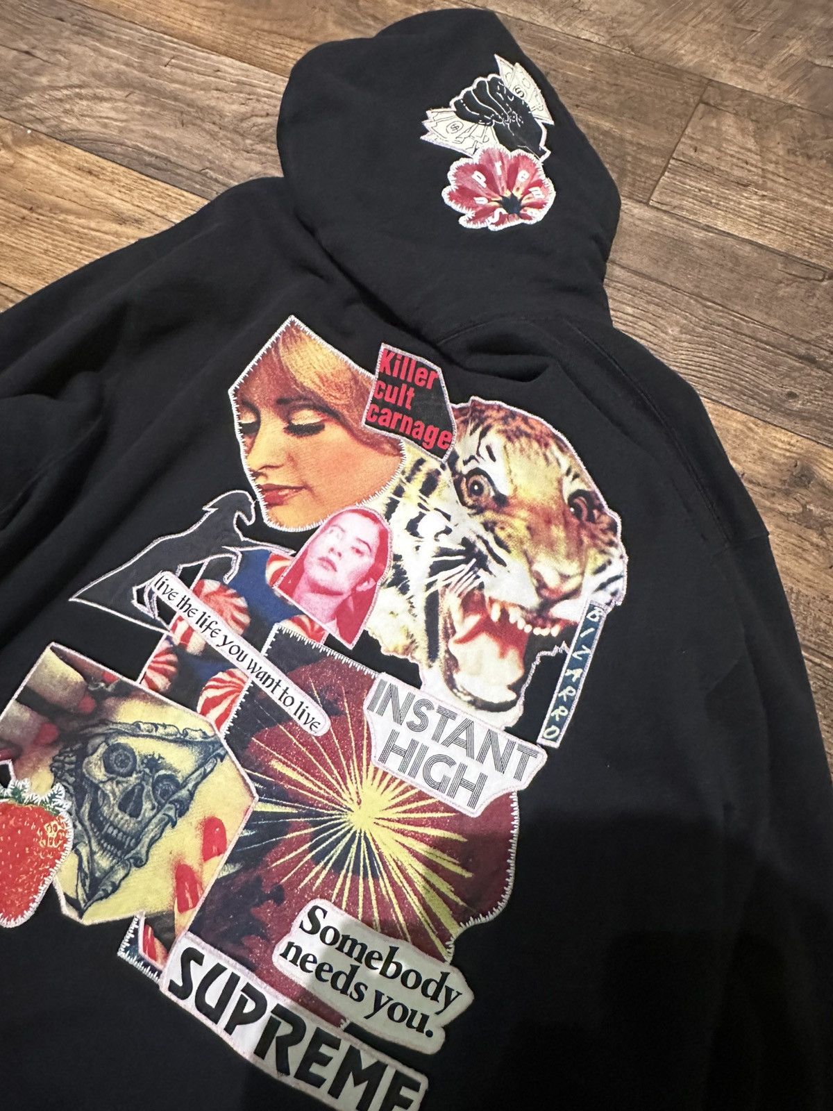 Supreme Supreme Instant High Patches Hooded Sweatshirt (SS22) XXL Size US XXL / EU 58 / 5 - 3 Thumbnail