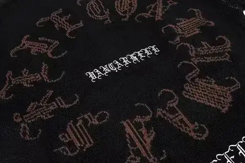 Aran Isles Knitwear × Hypebeast × Japanese Brand Distressed Gothic Skeleton Print Knitwear Size US L / EU 52-54 / 3 - 4 Thumbnail