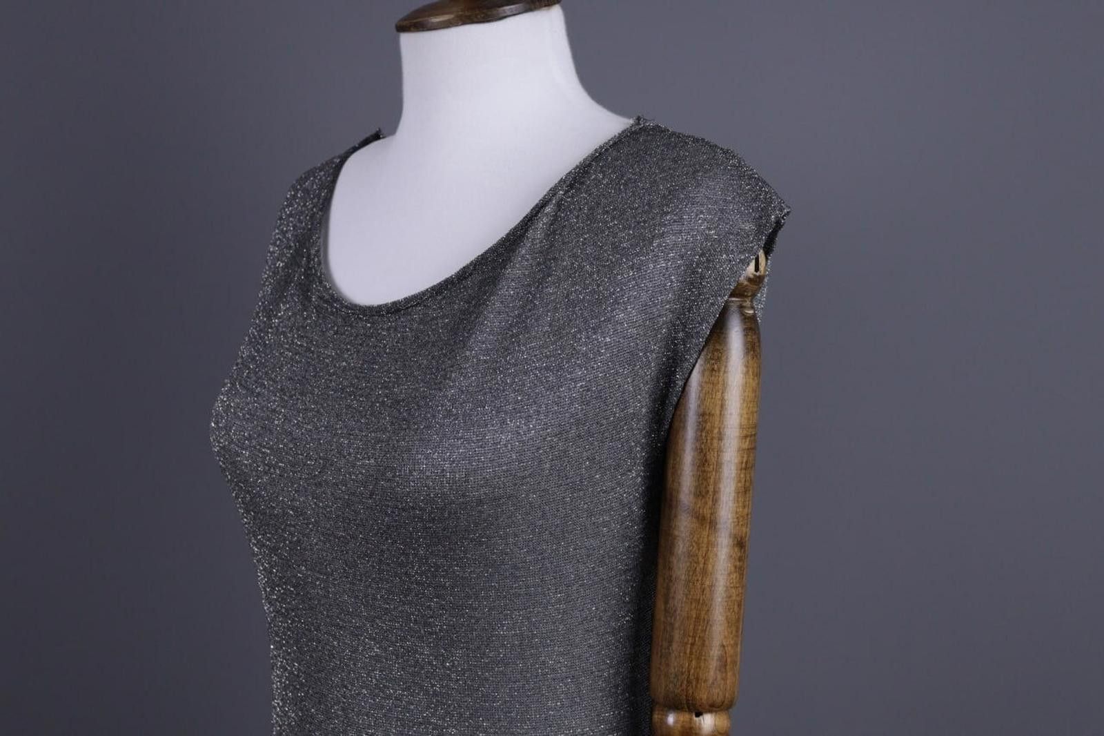 Designer Sarah Pacini Gray Bodycon Evening Dress Size One Size Size ONE SIZE - 9 Thumbnail