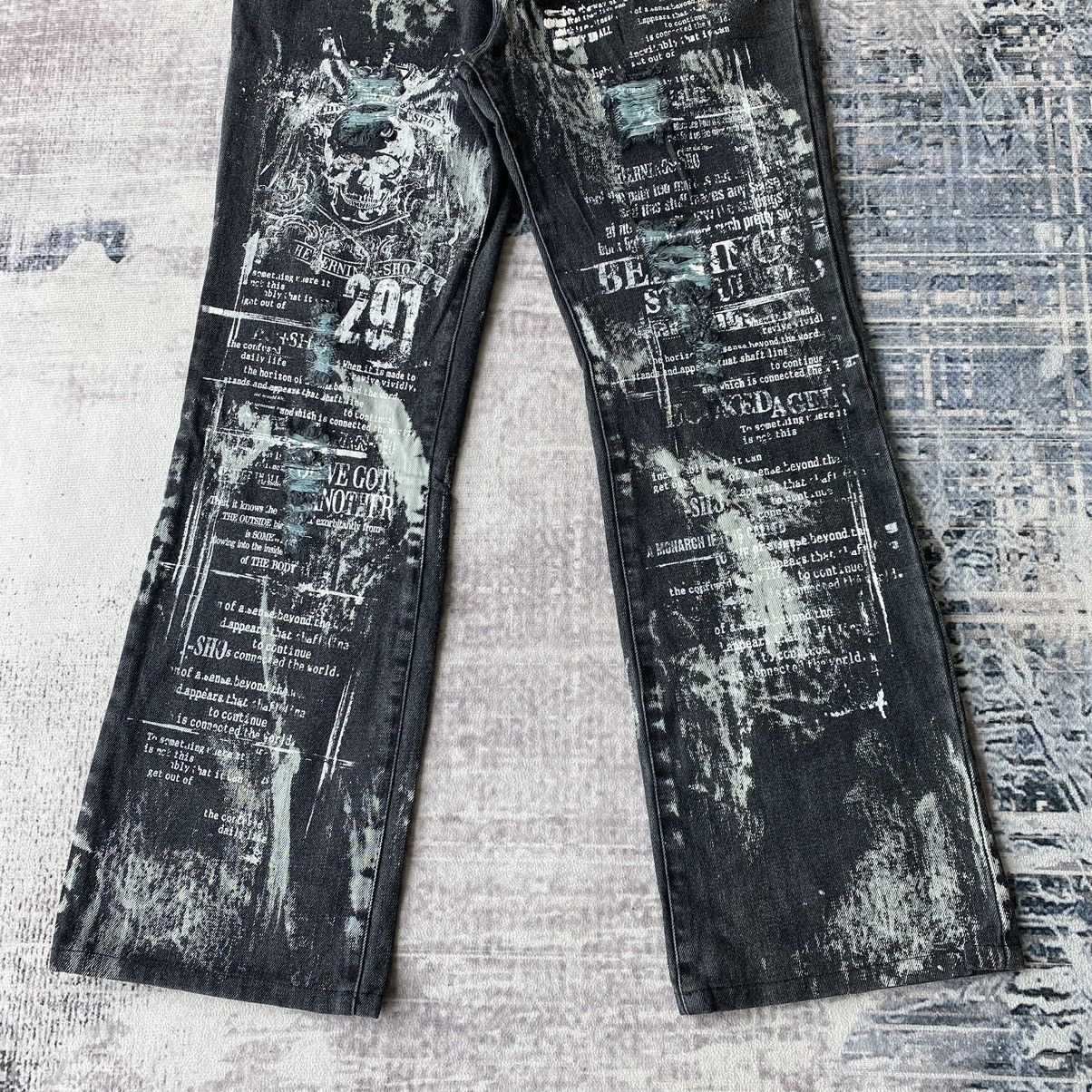 If Six Was Nine Bernings Sho Punk Distressed Denim Pants Size US 29 - 6 Thumbnail