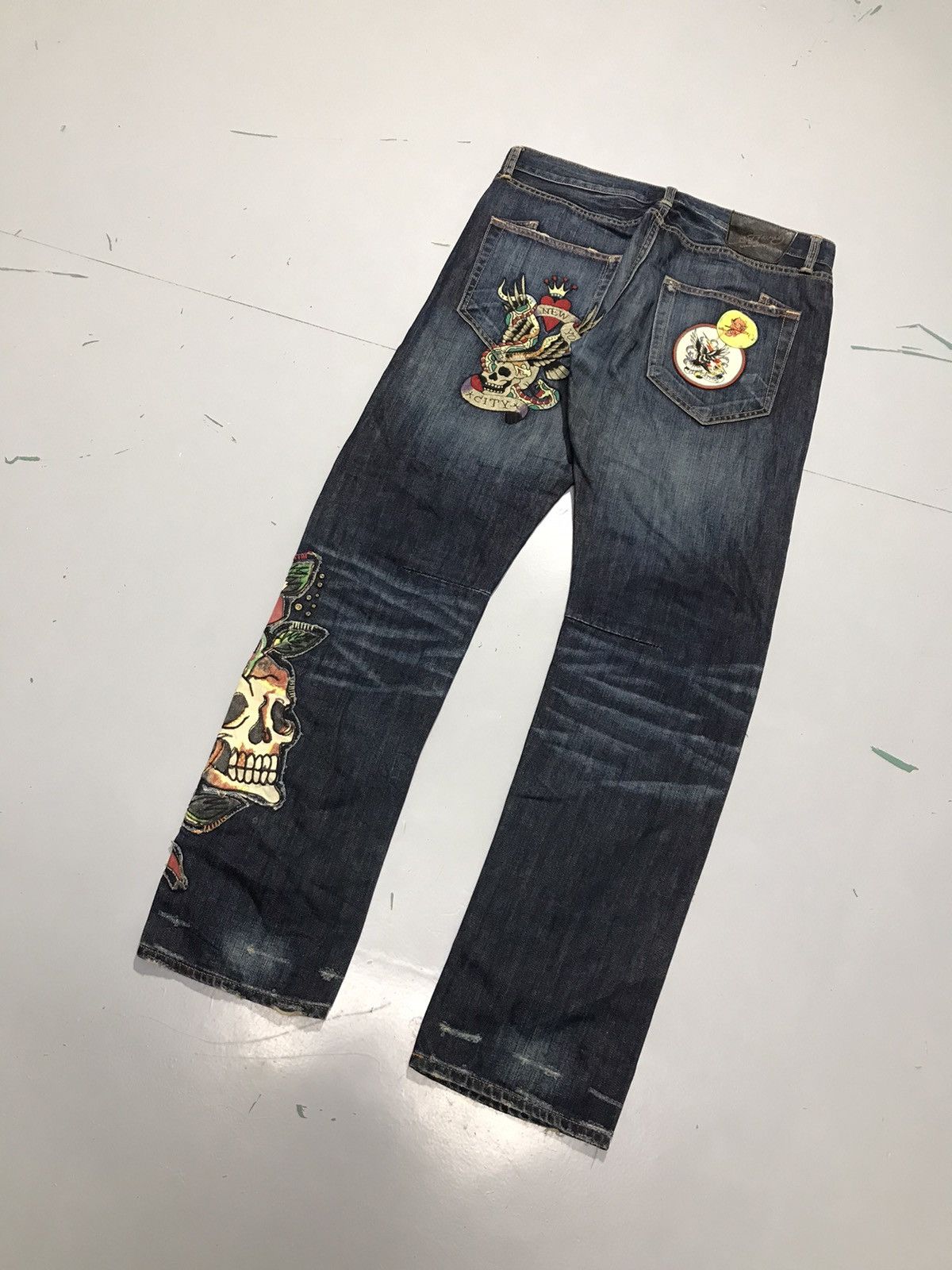 Ed Hardy Vintage ed hardy embroidered denim Size US 36 / EU 52 - 8 Thumbnail