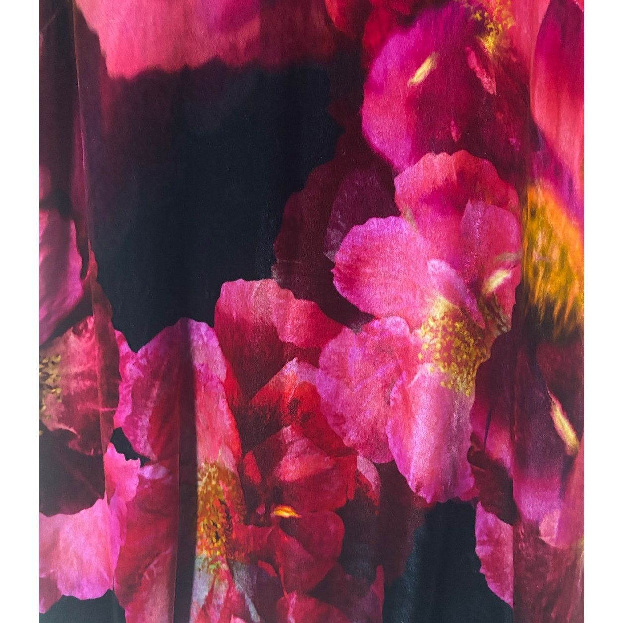 Johnny Was Size XXL | JOHNNY WAS Vesna Velour Silk-Blend Shift Dress Size XXL / US 16-18 / IT 52-54 - 6 Thumbnail