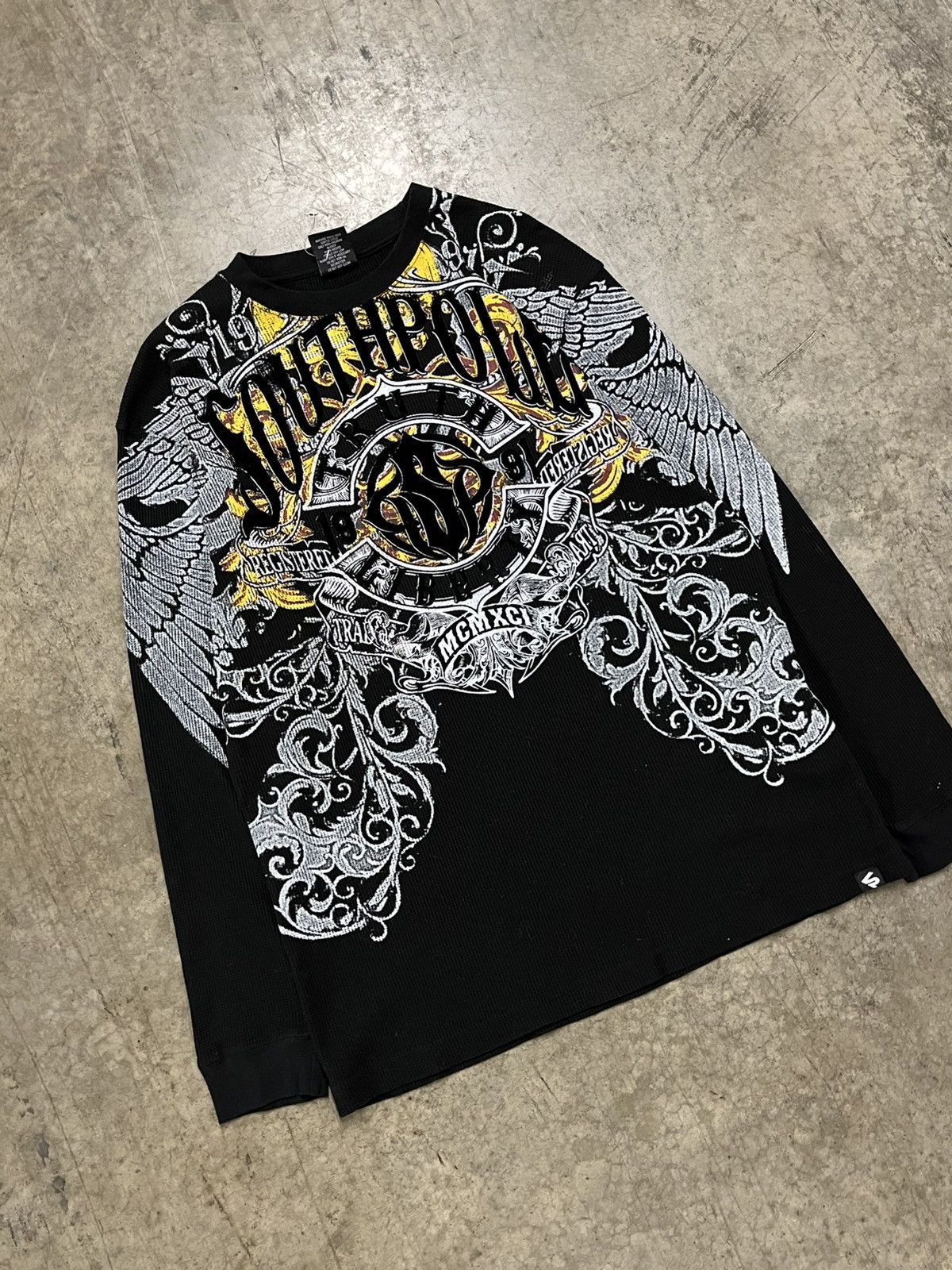 Southpole × Vintage Y2K affliction style grunge southpole thermal opium emo goth Size US XXL / EU 58 / 5 - 1 Thumbnail
