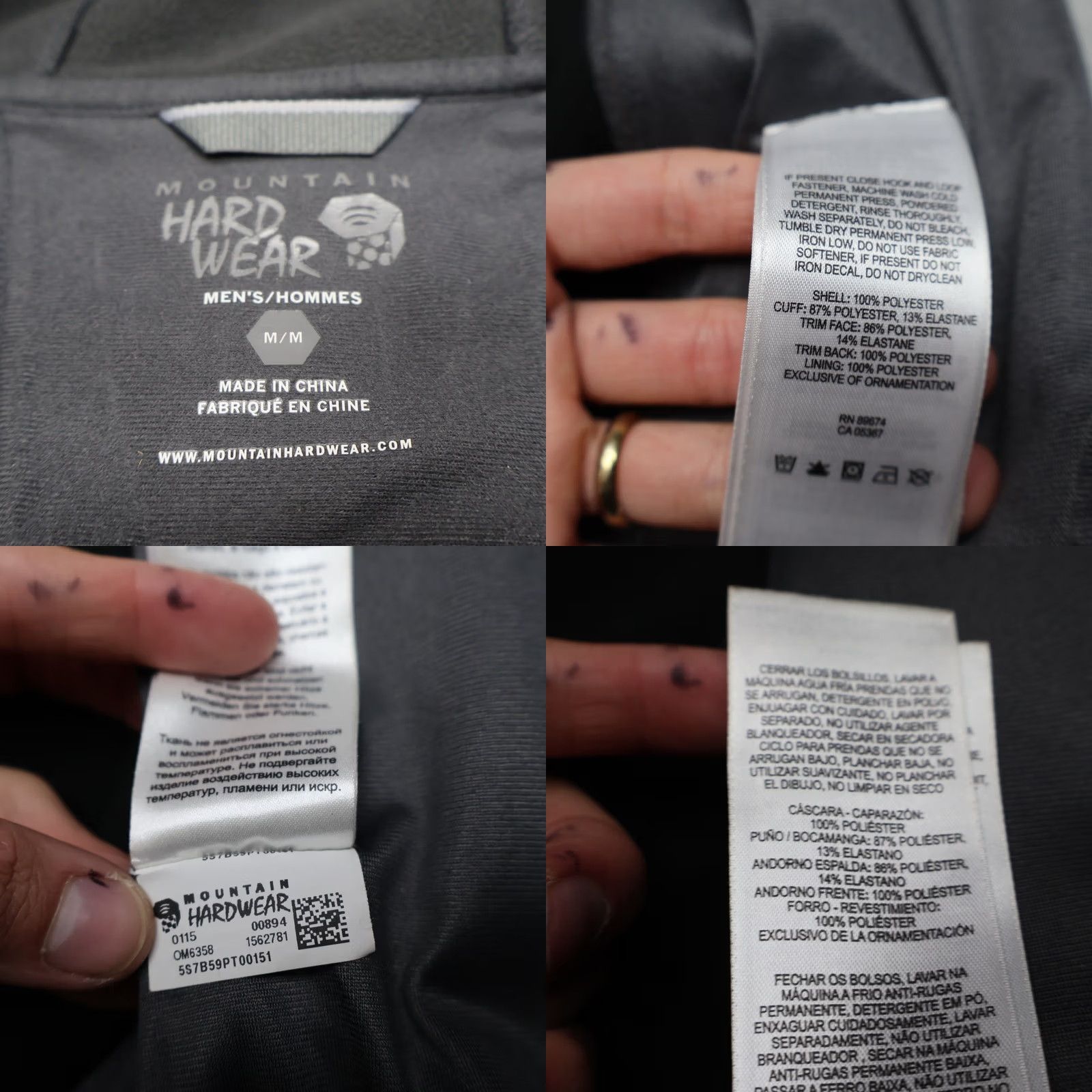 Mountain Hardwear Mountain Hardwear Jacket Mens M Brown Paladin Softshell Full Zip Wind Rain Colorblock Outdoor Hiking Polyester Long Zip Mens Size US M / EU 48-50 / 2 - 8 Thumbnail