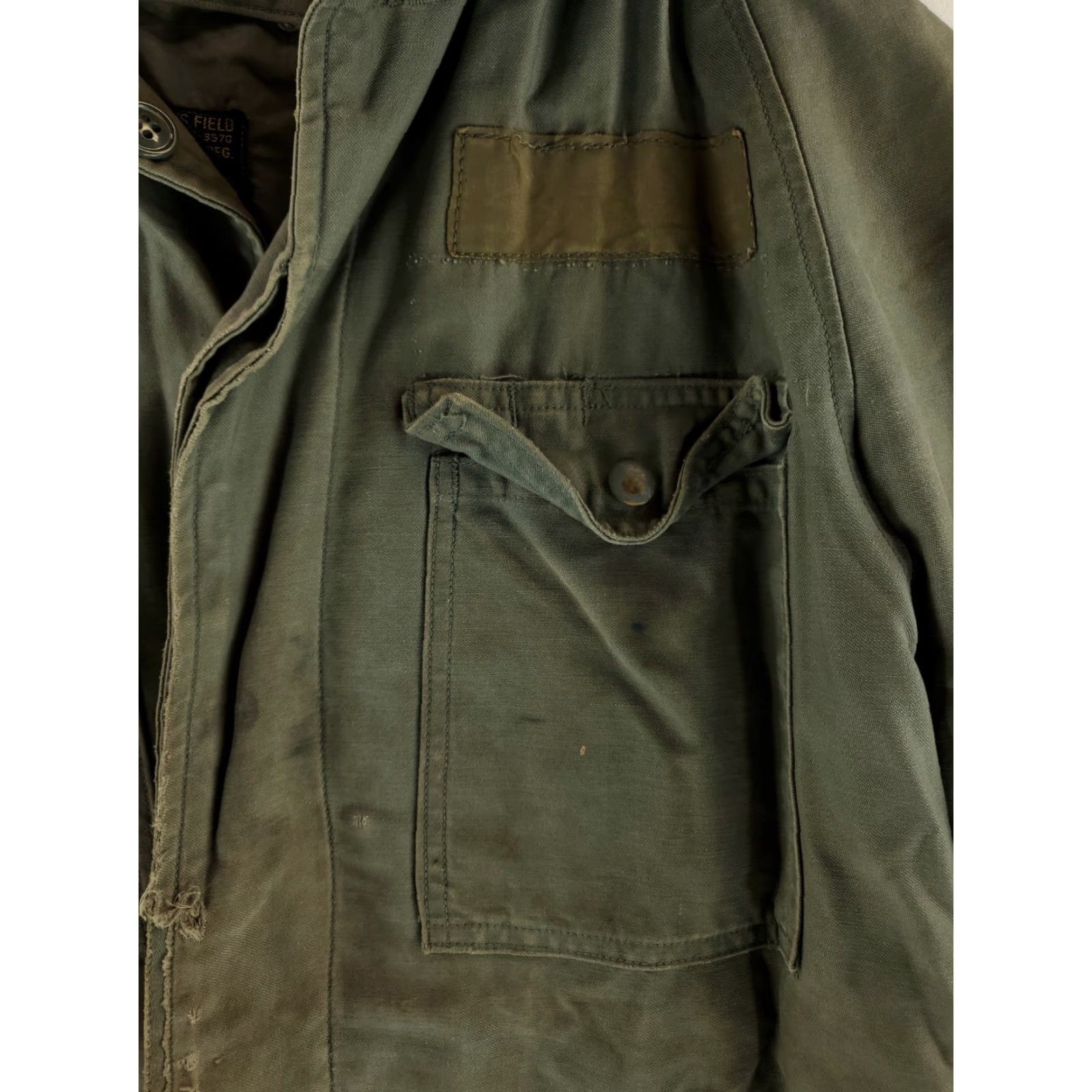 Vintage VINTAGE USAF Field Jacket Mil-J-4883B Hooded Distressed Mens Small Reg Green Jacket Size US S / EU 44-46 / 1 - 7 Thumbnail