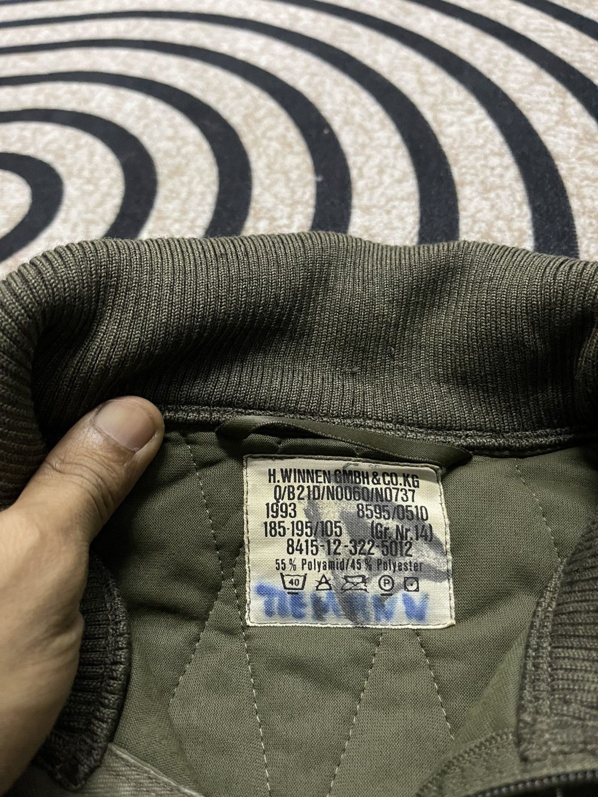 Vintage 1993 INNER ARMY QUILTED LIGHT JACKET Size US L / EU 52-54 / 3 - 9 Thumbnail