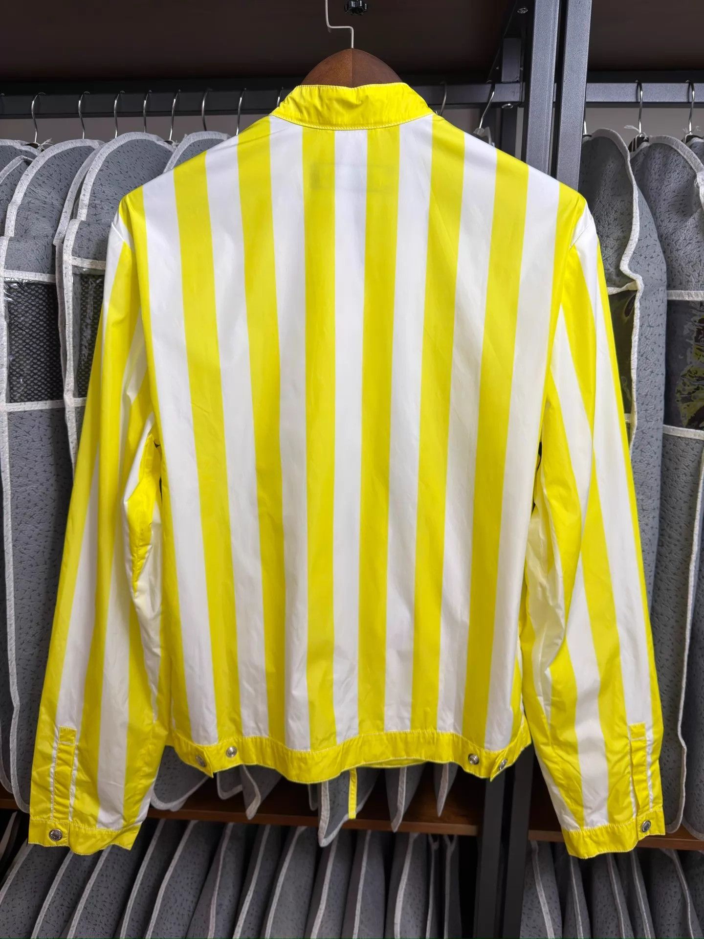 Dsquared2 Dsquared2 D2 Nylon Striped Jacket Yellow/White 46-50 Size US M / EU 48-50 / 2 - 2 Thumbnail