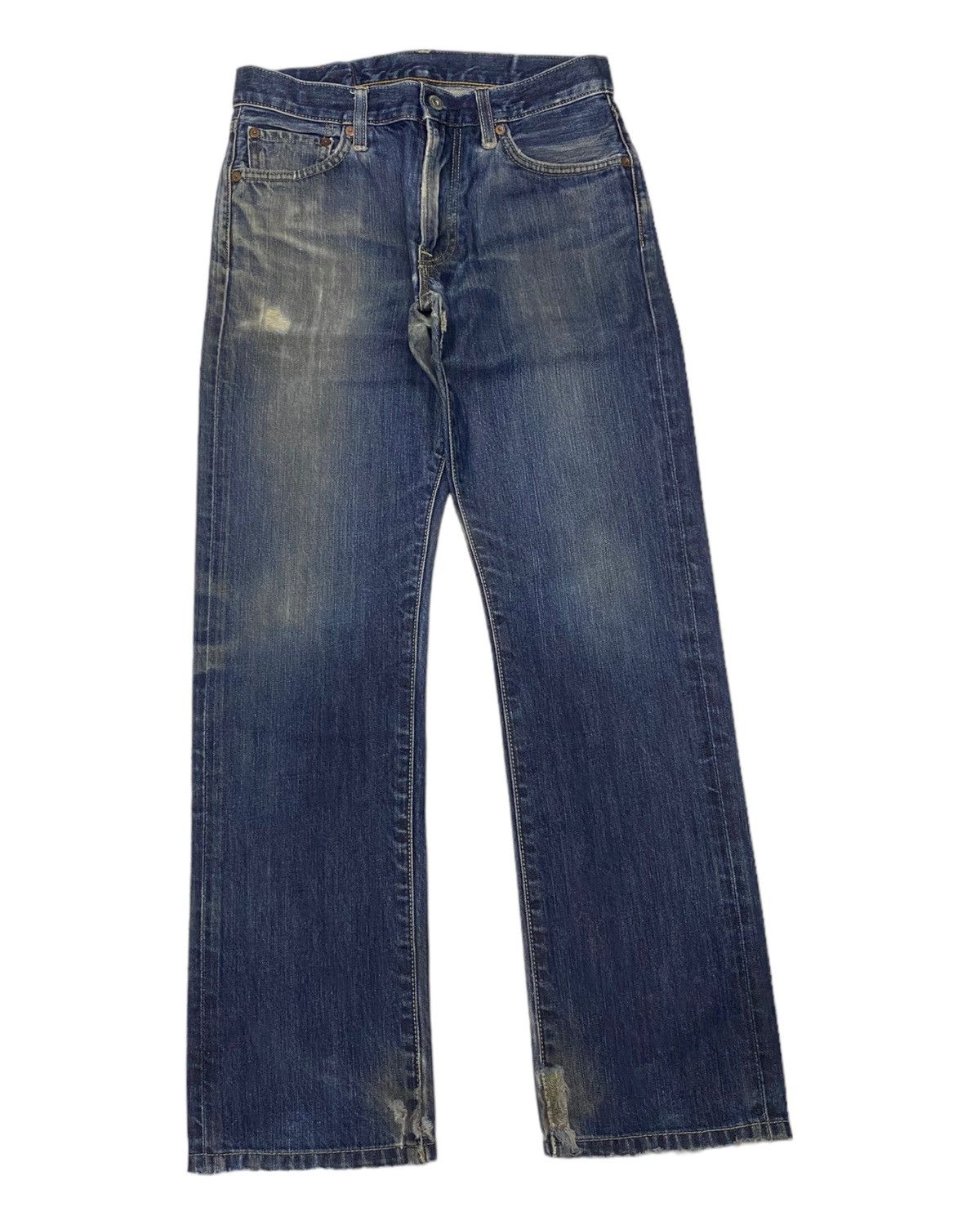 Japanese Brand UNIQLO S002 JAPAN DISTRESS RIPS DENIM UNDERCOVER STYLE Size US 29 - 3 Thumbnail