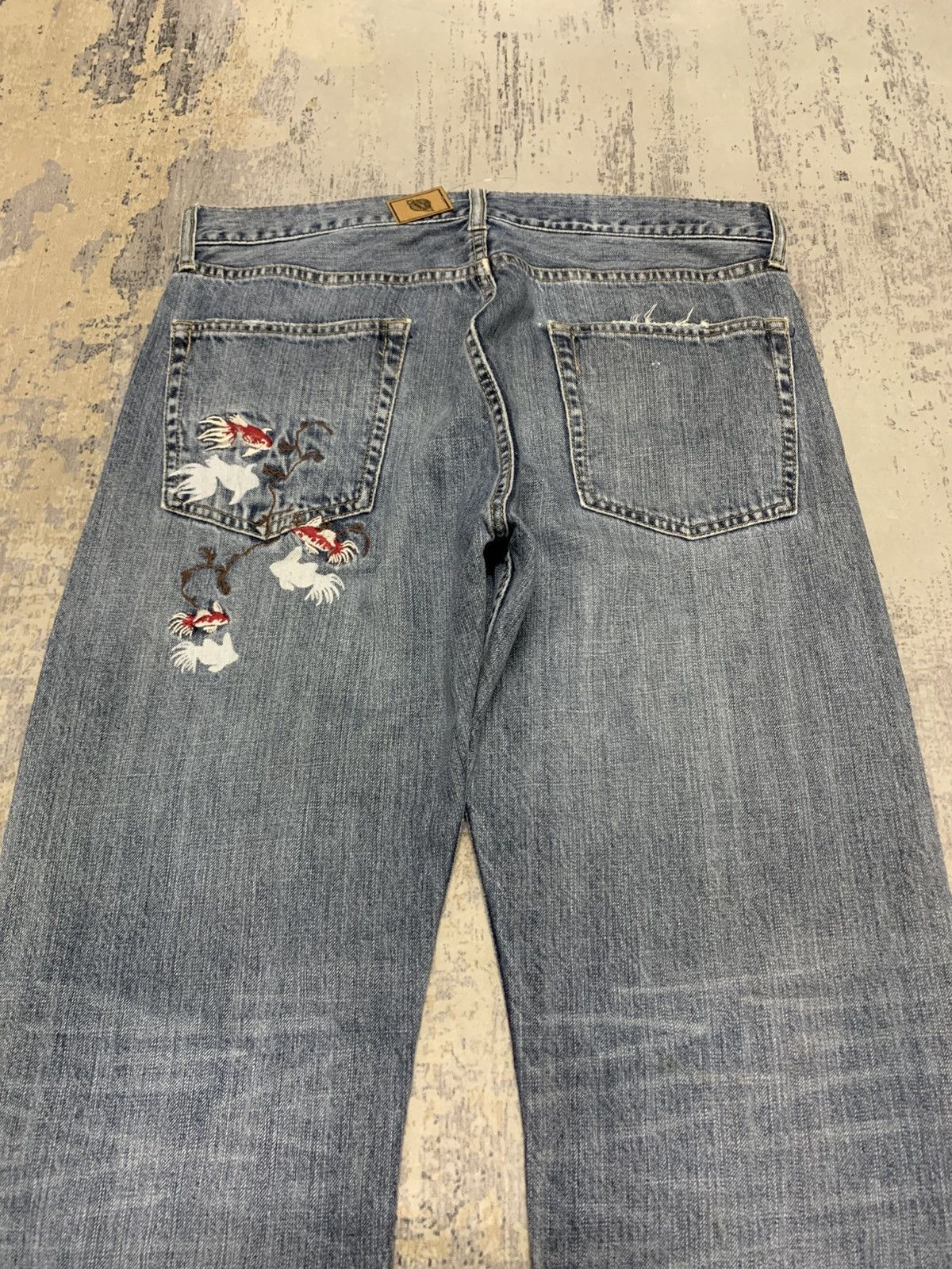 Japanese Brand Japanese Buden Koi sukajan jeans W34x32 Size US 34 / EU 50 - 8 Thumbnail