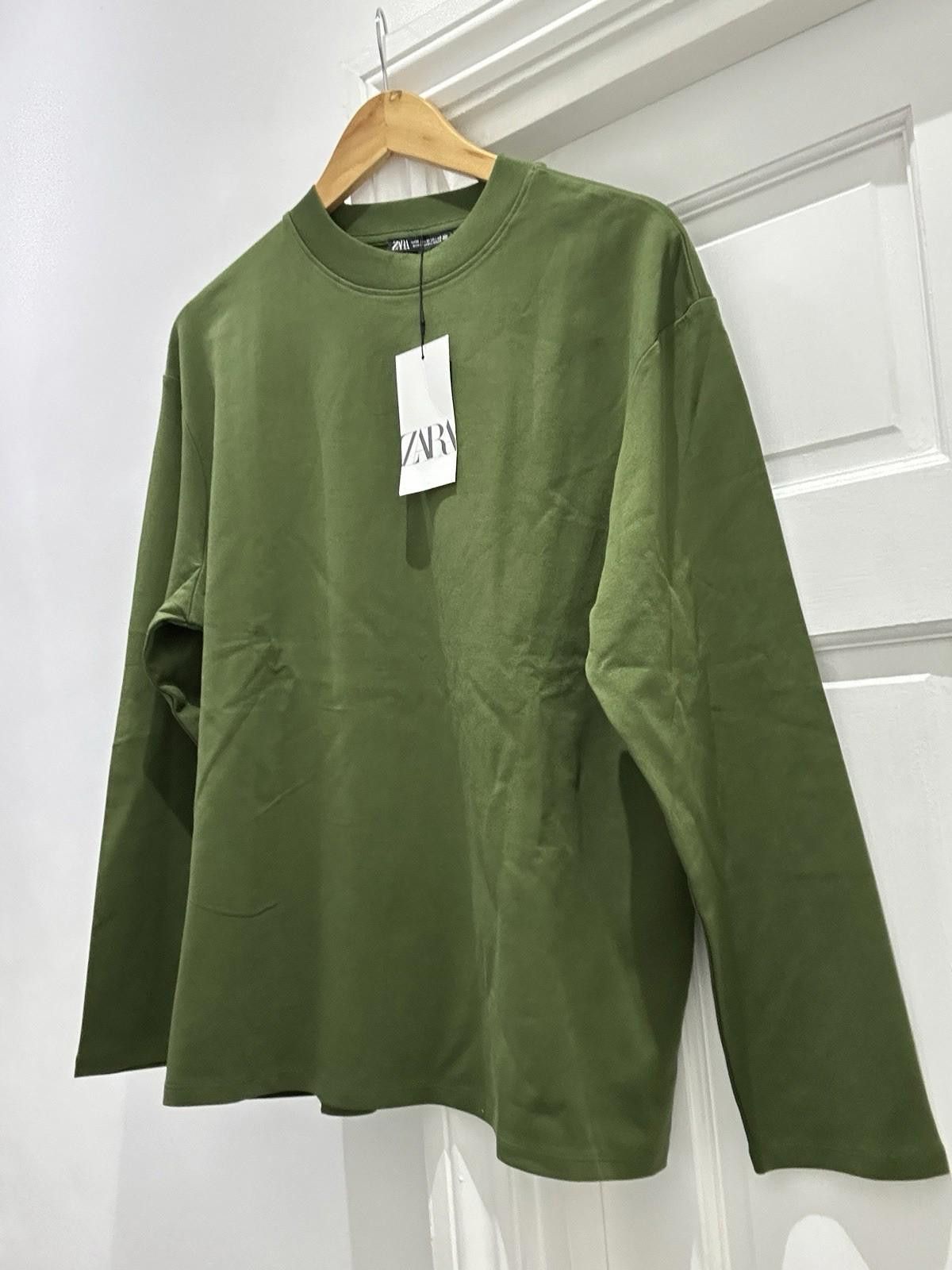 Zara ZARA green cotton jumper Size M Size M / US 6-8 / IT 42-44 - 4 Thumbnail