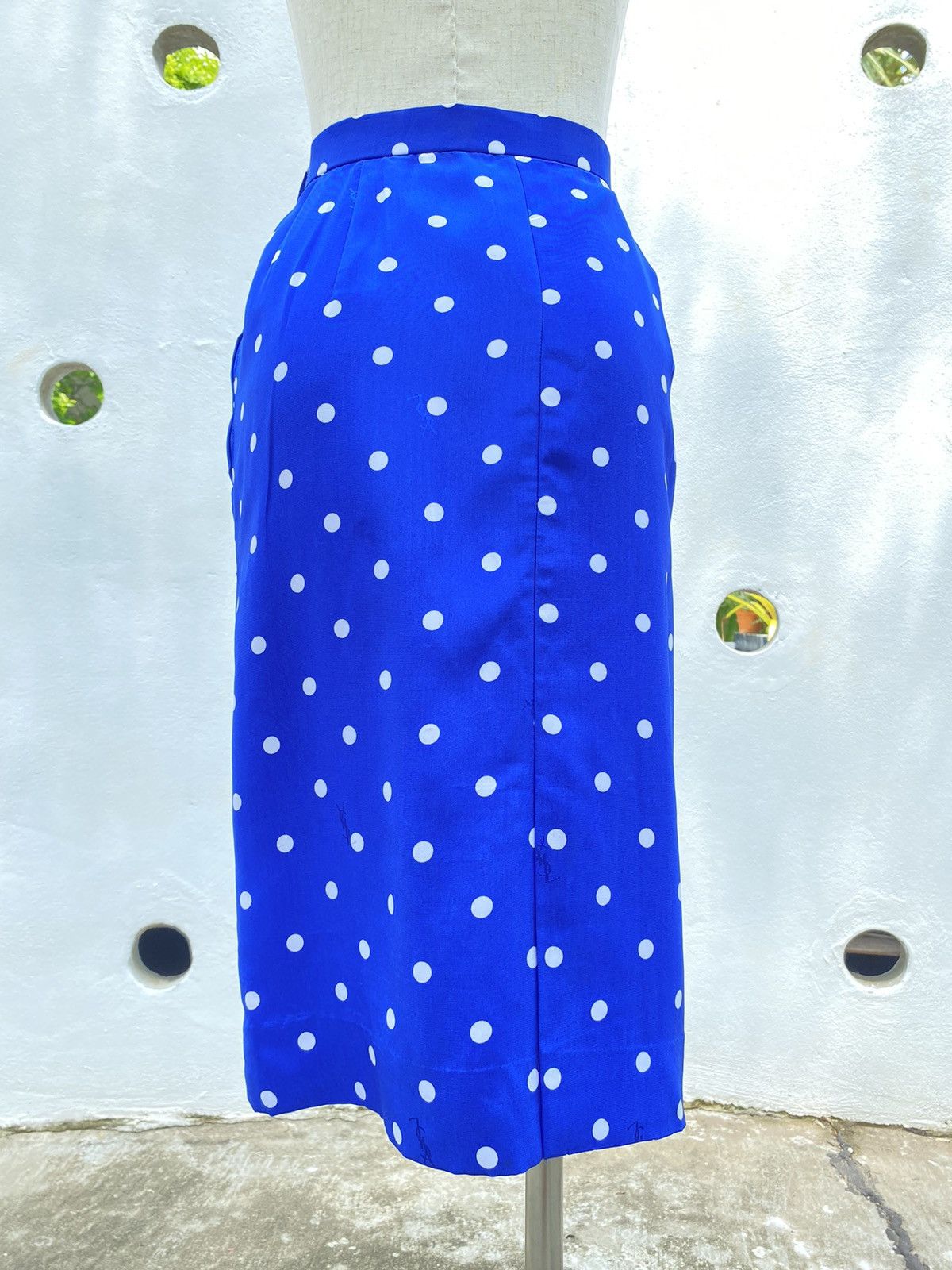 Yves Saint Laurent YSL vintage polka dot skirt